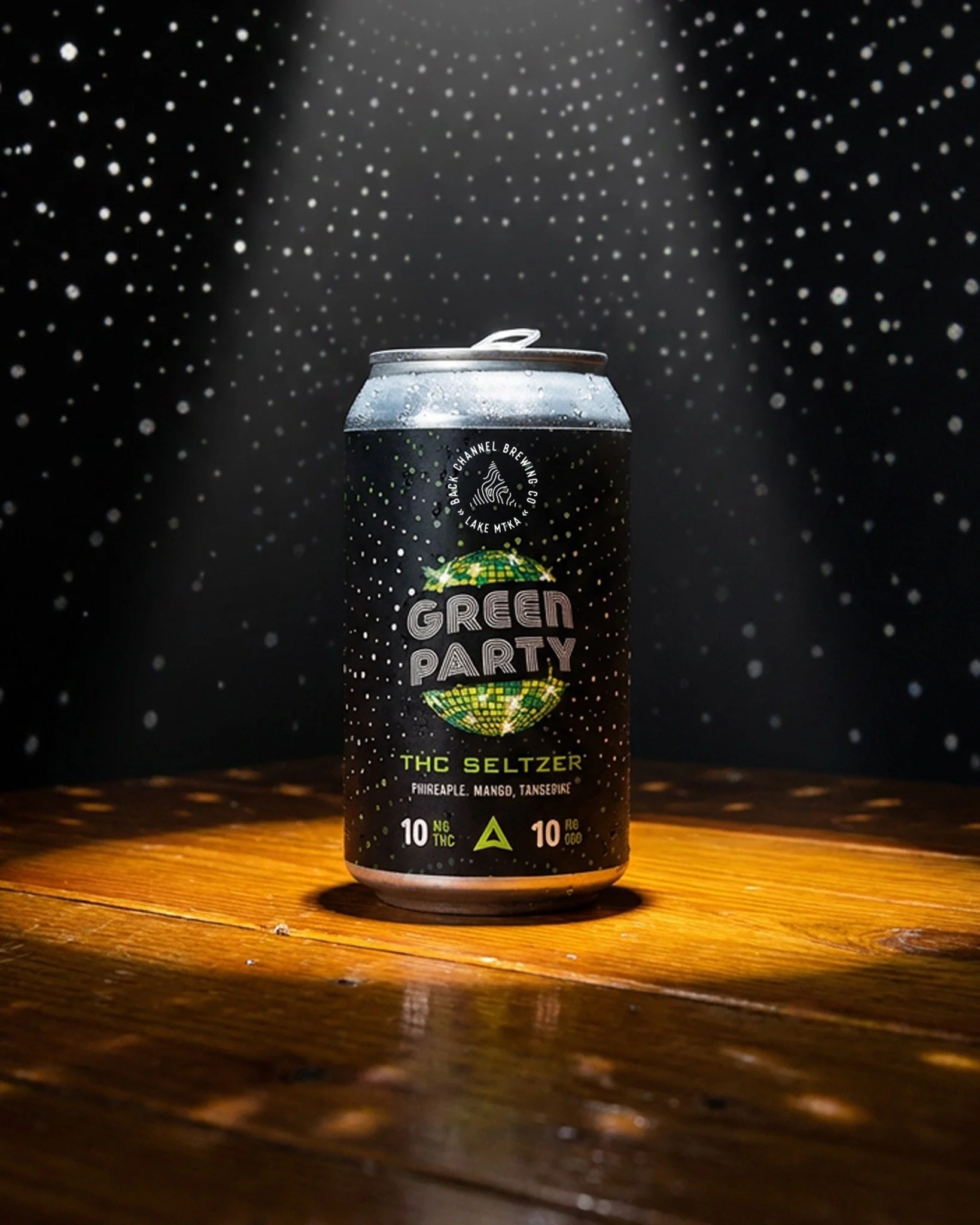 Tomorrow feels like a good day for a party.

Green Party &mdash; 🌱 Seltzer
Mango // Pineapple // Tangerine
10mg // 10mg 

Bright, tropical, and ready to get down...or chill. Celebrate your way.

Available in the taproom.