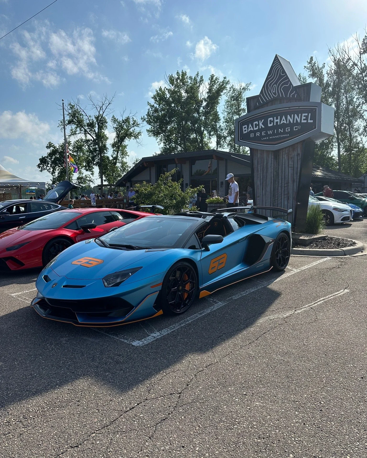 Some people spend Friday nights looking at their phones.

We&rsquo;ll be looking at Lamborghinis.

Fast and the Beerious is back this Friday from 5-9PM.

Live DJs by Swanky Systems @swanky.systems and racing simulators from Sensation Design Group @se