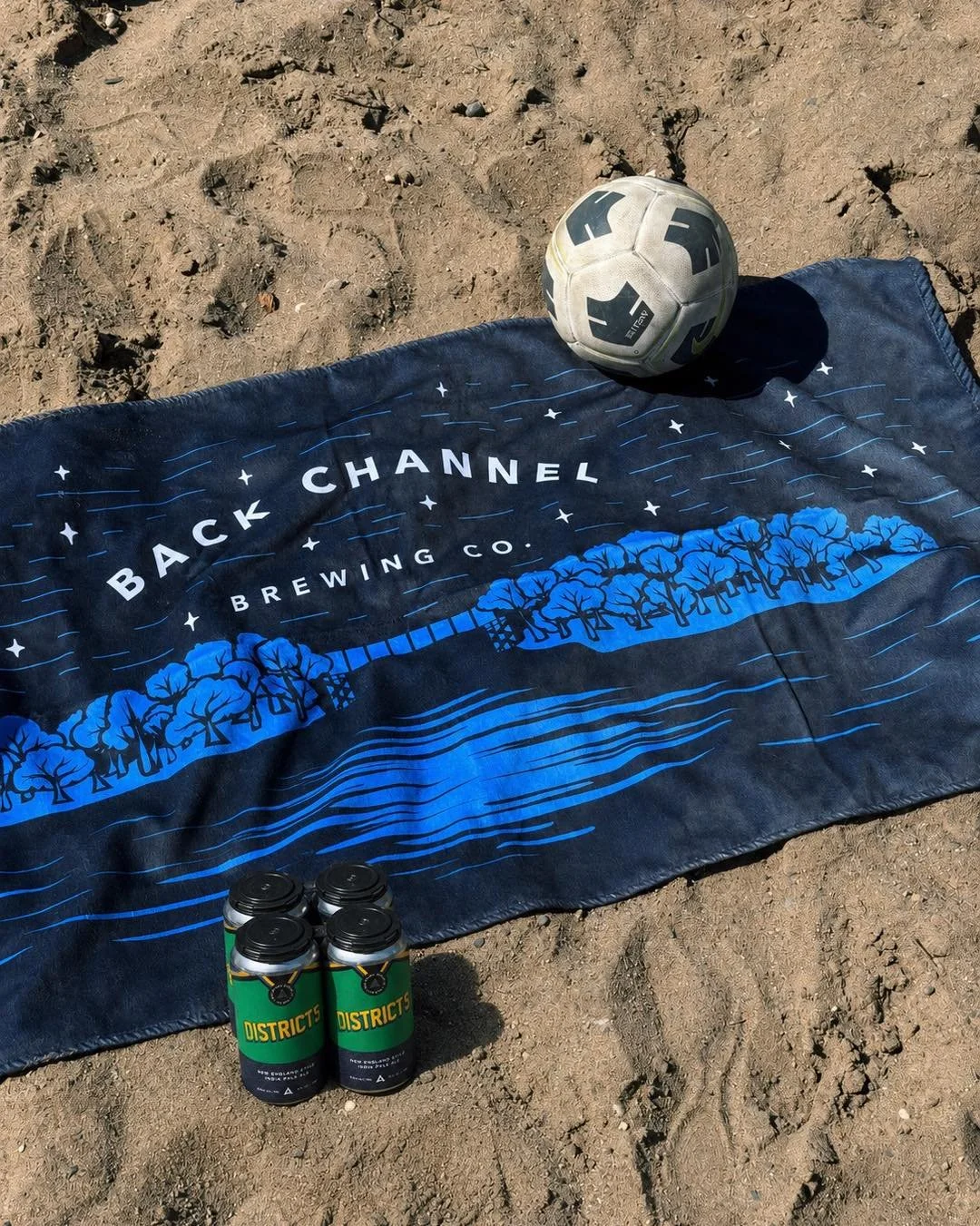 Beach season has arrived. But do you have the perfect beach towel? Back Channel has you covered.

That gives you two good reasons to stop by the taproom this afternoon. Join us for the Team USA v. Paraguay game on the Jumbotron at 8PM.

Cold drinks. 