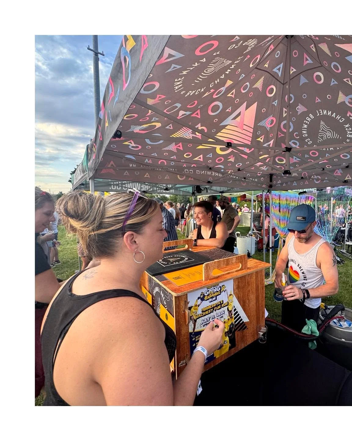 Thank you, Pride Dabbler.

From the first pour to the last tie-dyed shirt, it was an incredible night celebrating community, creativity, and great beer.

We loved seeing so many of you making your own Back Channel Pride shirts and sharing the evening