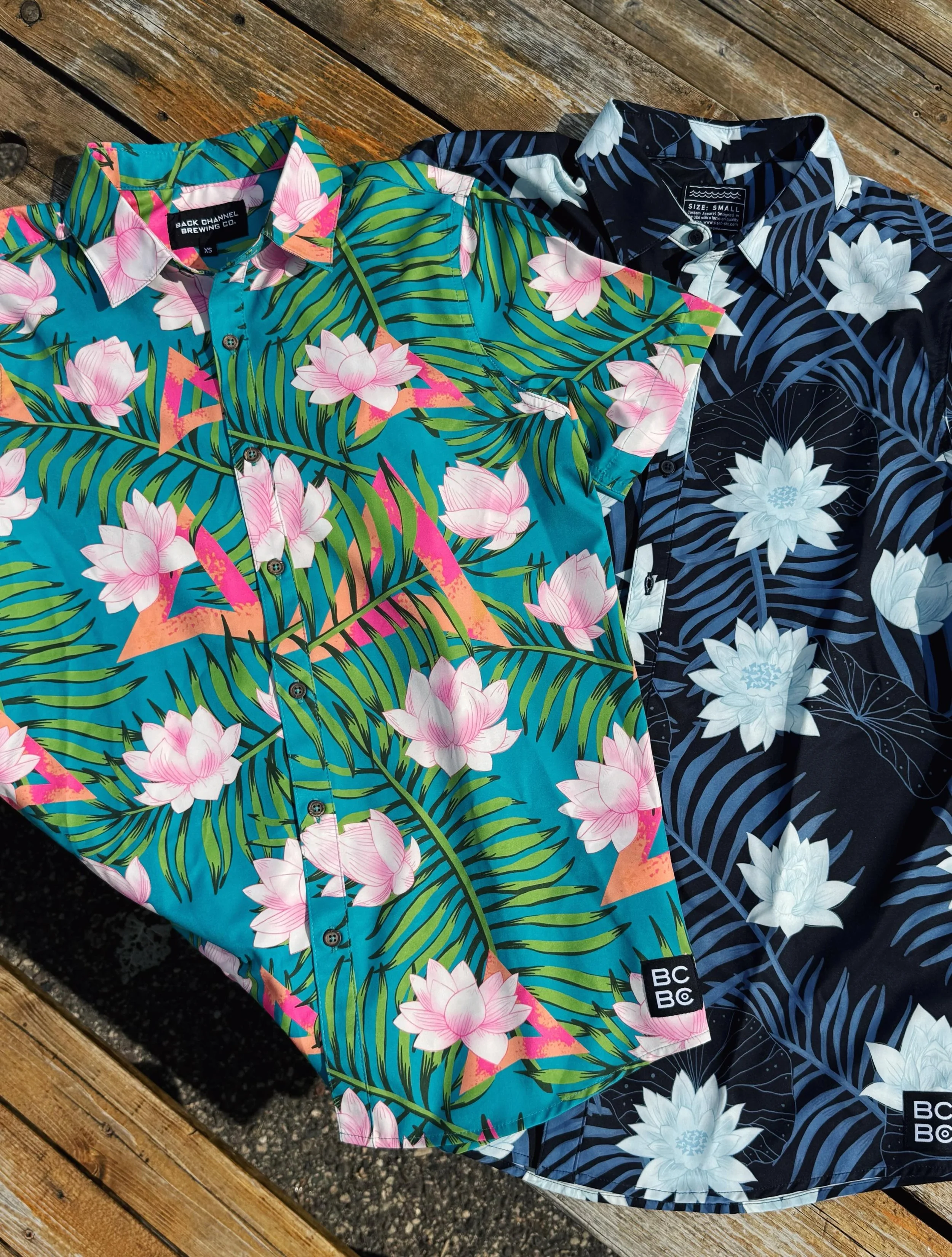 Summer looks good on you.

Our custom Back Channel Hawaiian shirts and board shorts are on sale and ready for the lake season.

Whether you&rsquo;re heading out on the boat, relaxing on the patio, or just embracing the weekend, we&rsquo;ve got your o
