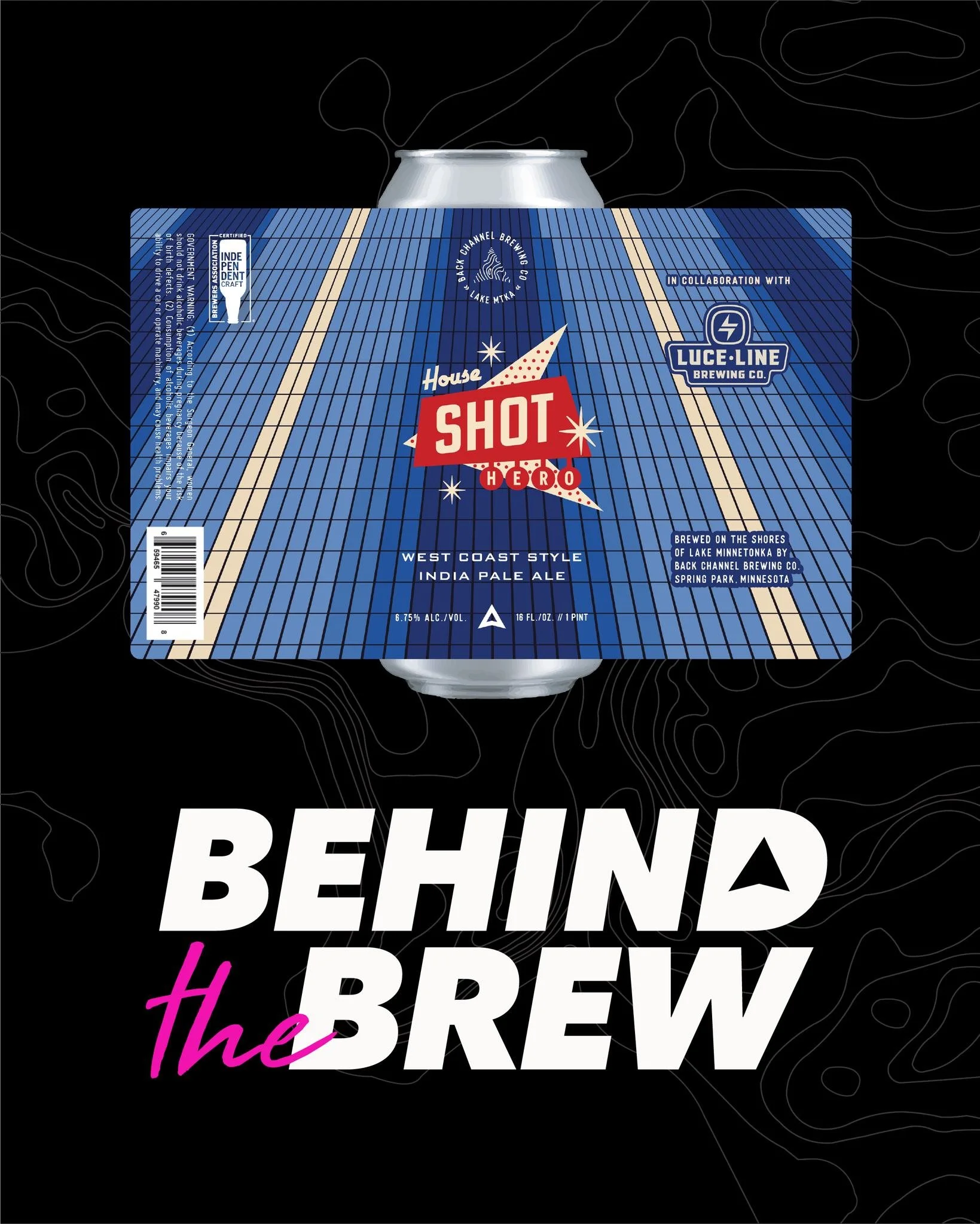 BEHIND THE BREW // House Shot Hero

Every beer has a story.

Our collaboration with @lucelinebrewing pays tribute to one of Brent's favorite pastimes: bowling. The artwork is inspired by the oil patterns applied to bowling lanes, where every pattern 
