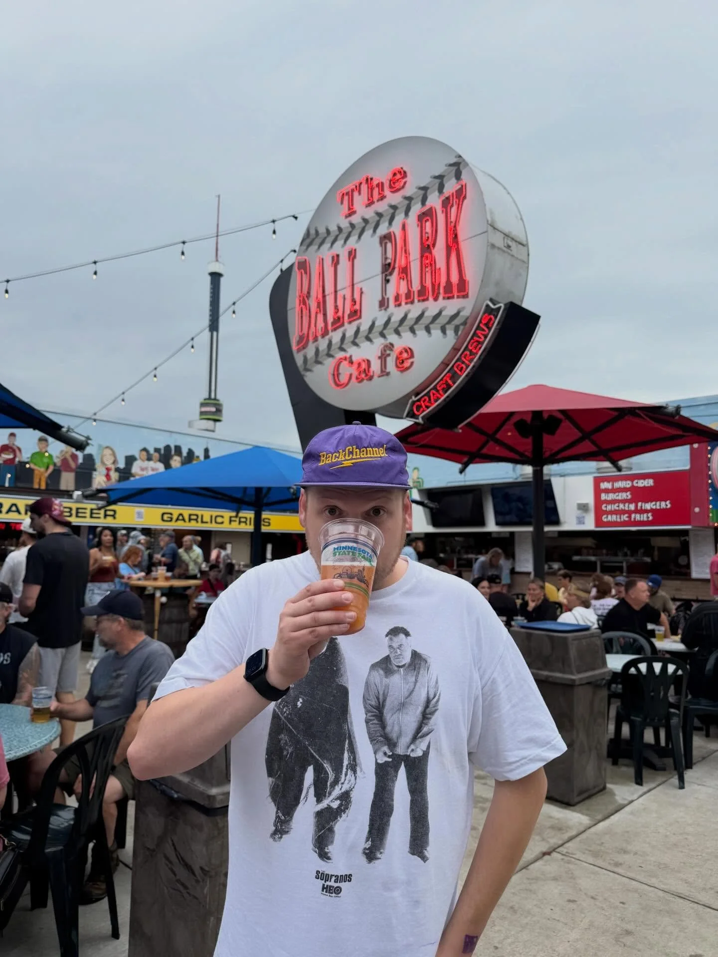 Let&rsquo;s play a little game we call I SPY @theslyry! Find Reilly outside @ballparkcafe and your first Tropic North, the perfect fair crusher, is on him! You have 30 minutes&hellip; ready, set, go.