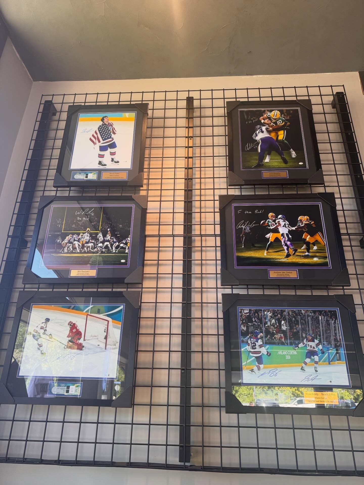 Excited to partner with @us.auctions! Check out our memorabilia wall in the taproom and get in on the action!