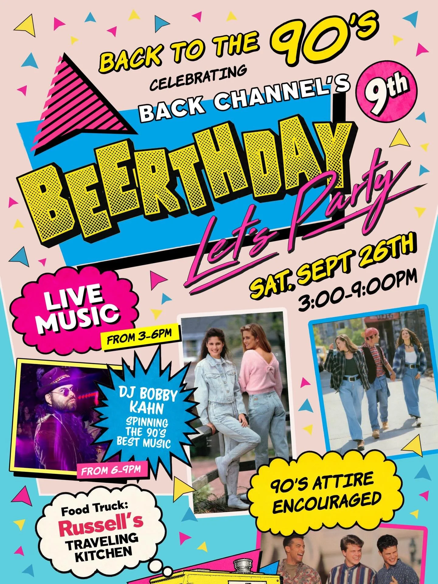 You ready to go back to the 90&rsquo;s? Join us this Saturday for our 9th Beerthday!