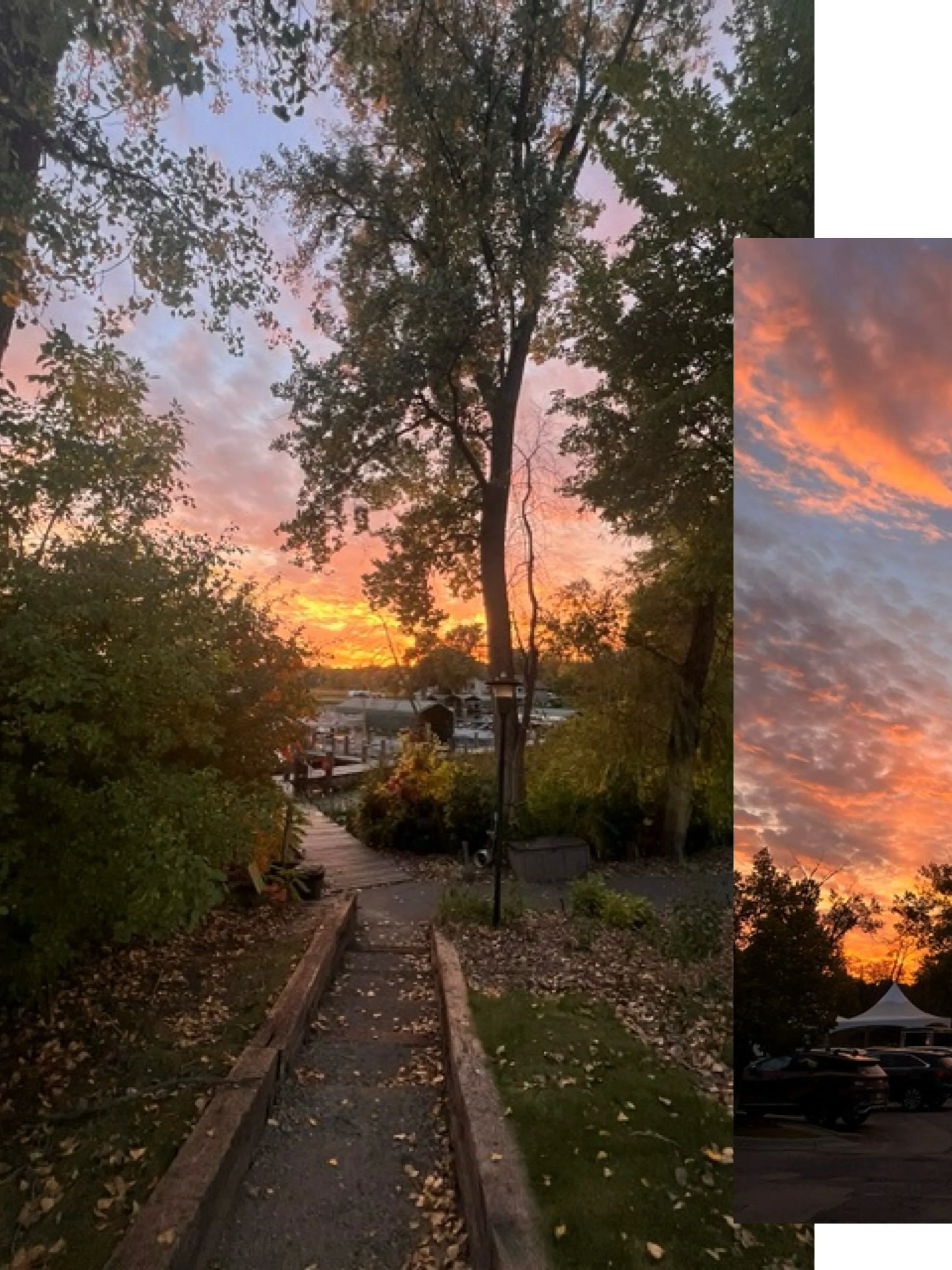 Is it October or July? We&rsquo;re not asking questions.

These tropical October days have been giving us some pretty incredible sunsets over the lake.

We&rsquo;ll take every last one of them before Minnesota remembers what month it is.

Cheers to s