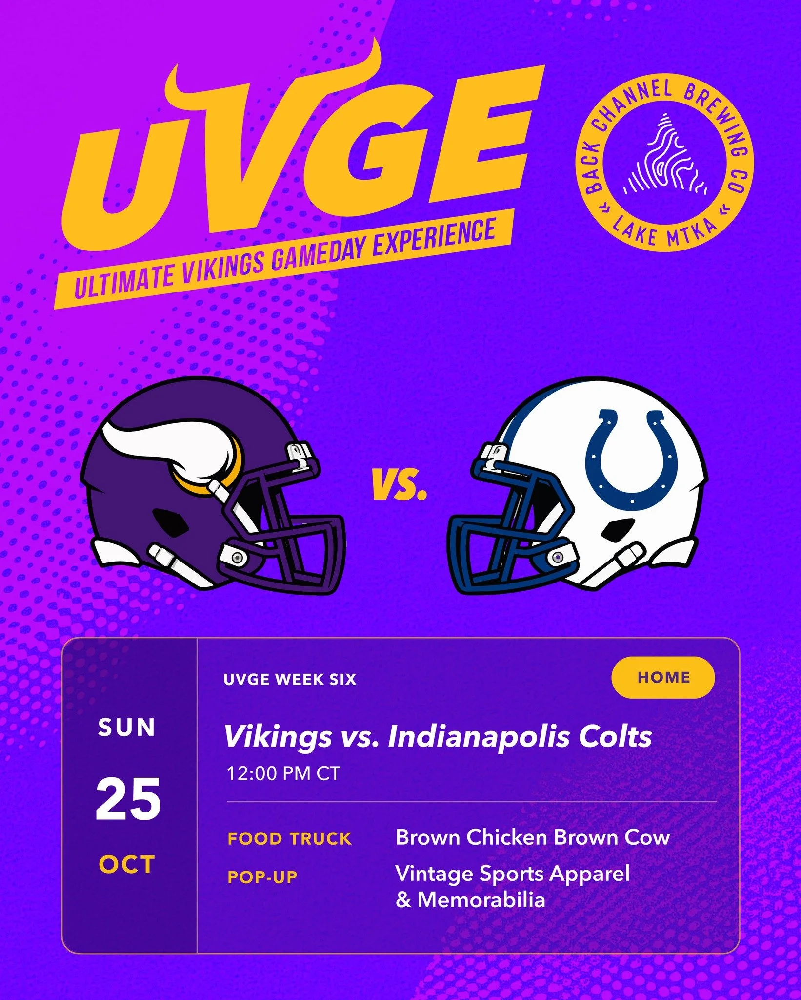 SK&Aring;L! It&rsquo;s another UVGE Sunday!

The Vikings are back home today to take on the Indianapolis Colts, and we&rsquo;re firing up the greatest show on asphalt for Week Six!

DJ Chime &amp; RJ the DJ will be keeping the energy going, with Viki