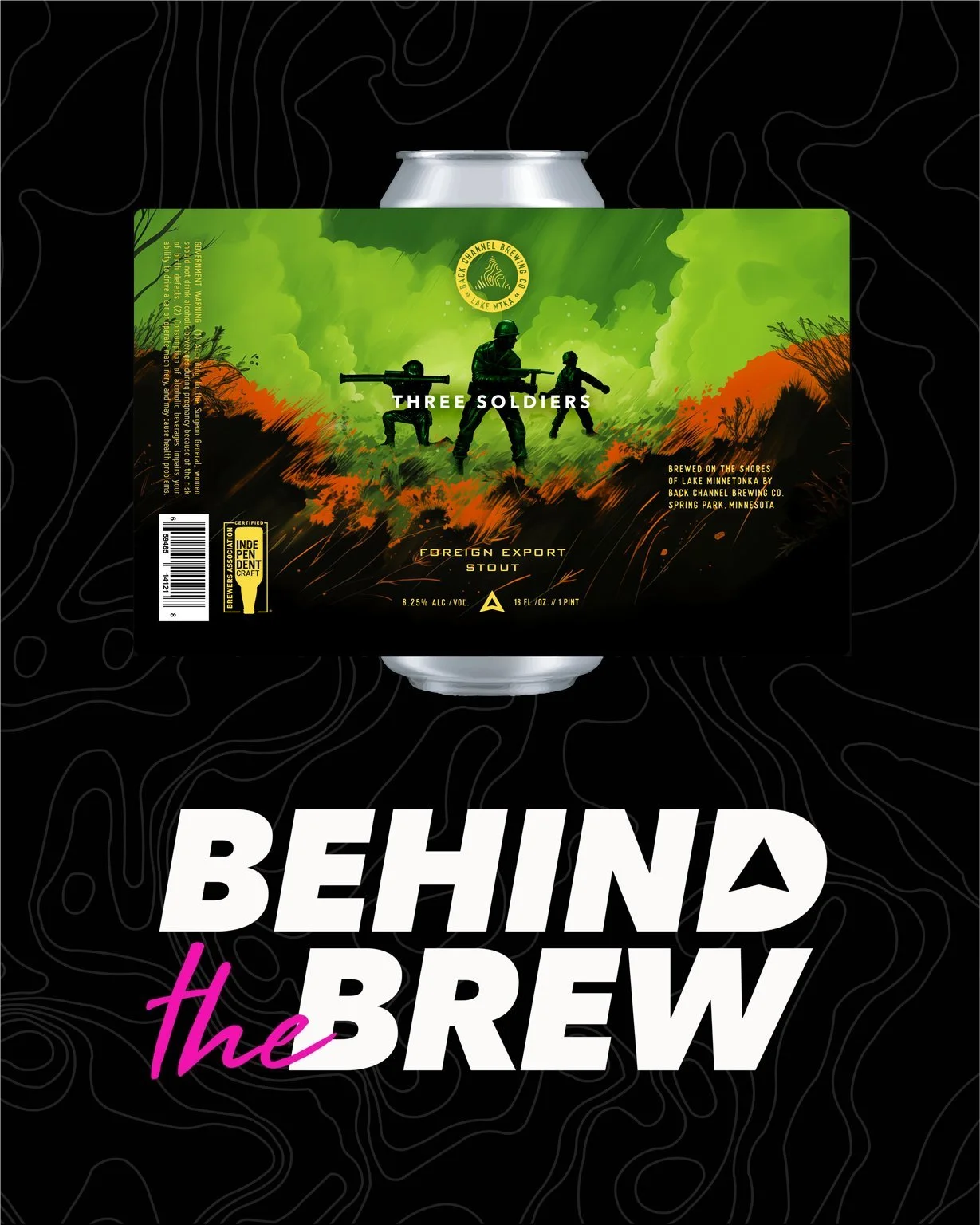 BEHIND THE BREW // Three Soldiers

Every beer has a story.

Three Soldiers came to life after we developed Crooks Haven, our take on a classic Dry Irish Stout. We loved the simplicity and balance of the style, but it got us thinking about what it wou