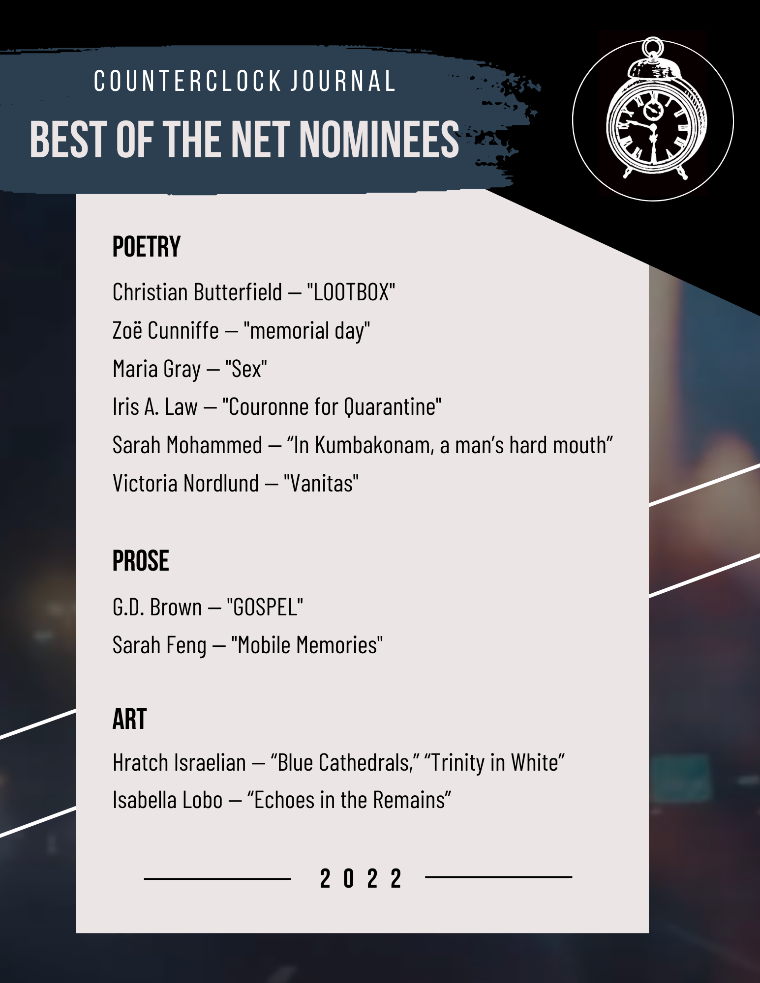 Blog — COUNTERCLOCK