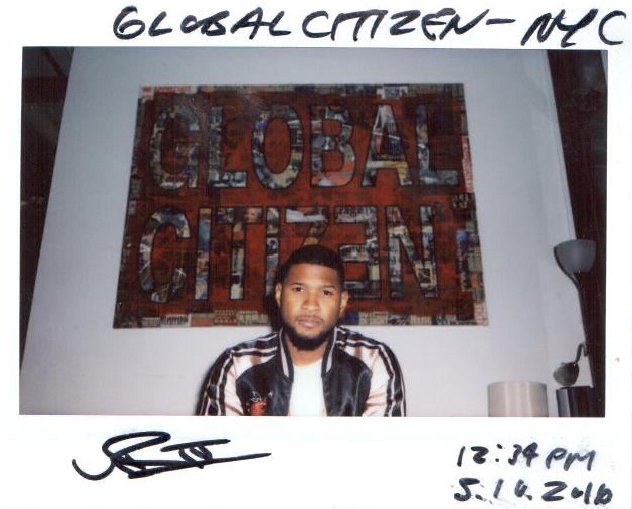 USHER x GLOBAL CITIZEN NYC (POLAROID BY BEIJA VELEZ)
