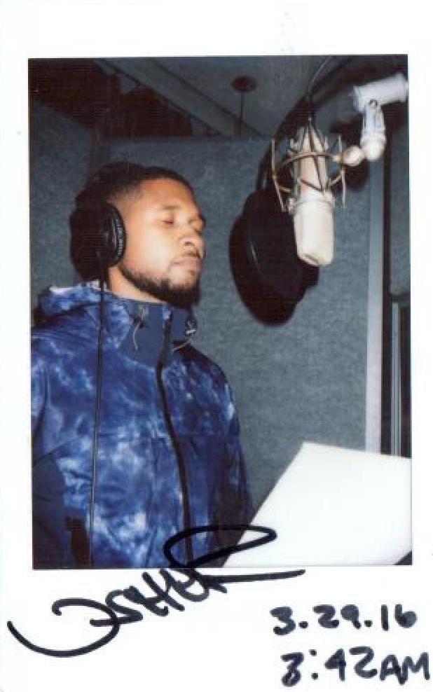 USHER - LATE NIGHT STUDIO SESSIONS (POLAROID BY BEIJA VELEZ)