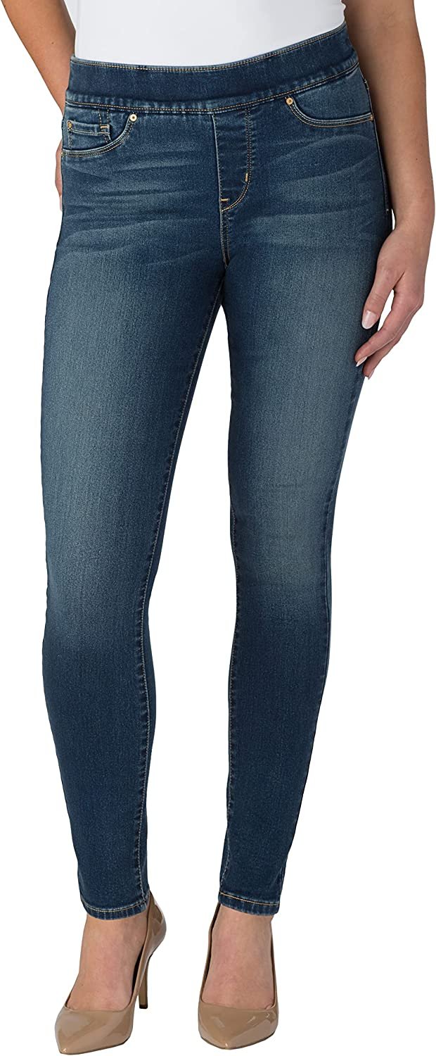 Signature by Levi Strauss &amp; Co. Gold Label Women's Totally Shaping Pull-on Skinny Jeans (Available in Plus Size)
