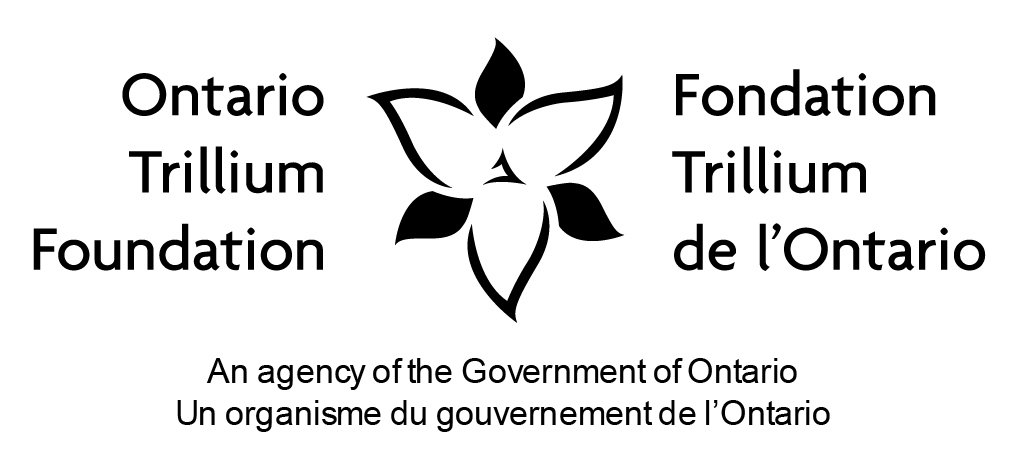 Black and white trillium logo for Ontario