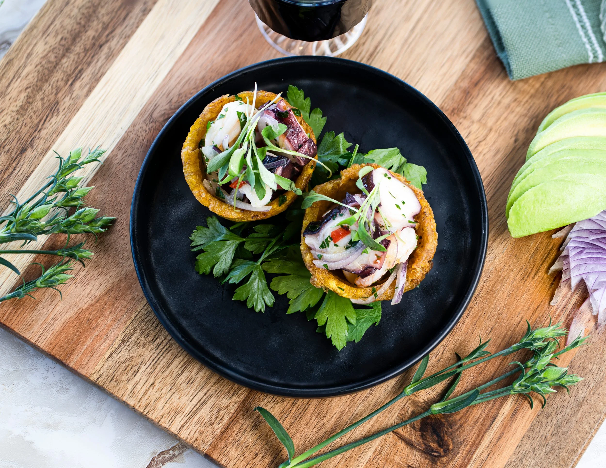 Ceviche Tostones Shots at Busch Gardens Food, Wine & Garden Festival.jpg