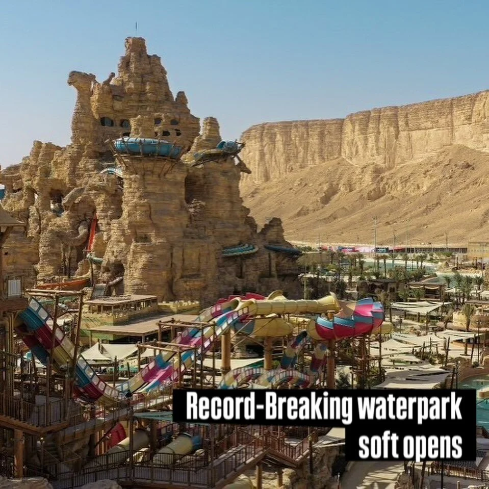 Aquarabia has now soft opened and welcoming guests to experience this brand new stunning water park. It&rsquo;s got the world&rsquo;s tallest and longest family master blaster slide coaster, a slide wheel, and even some thrills that surround you in w