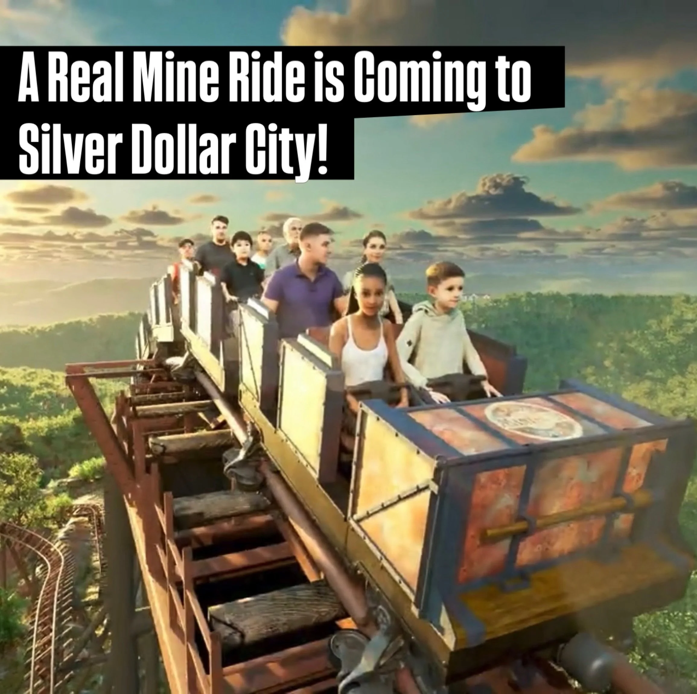🚨 MINER&rsquo;S MOUNTAIN EXPRESS REVEALED 🚨 One of the best looking mine train coasters is coming and it will be packing a PUNCH! this is isn&rsquo;t your classic mine train. Here&rsquo;s just a few stats:

Track Length: 3,553 feet
Expedition Time: