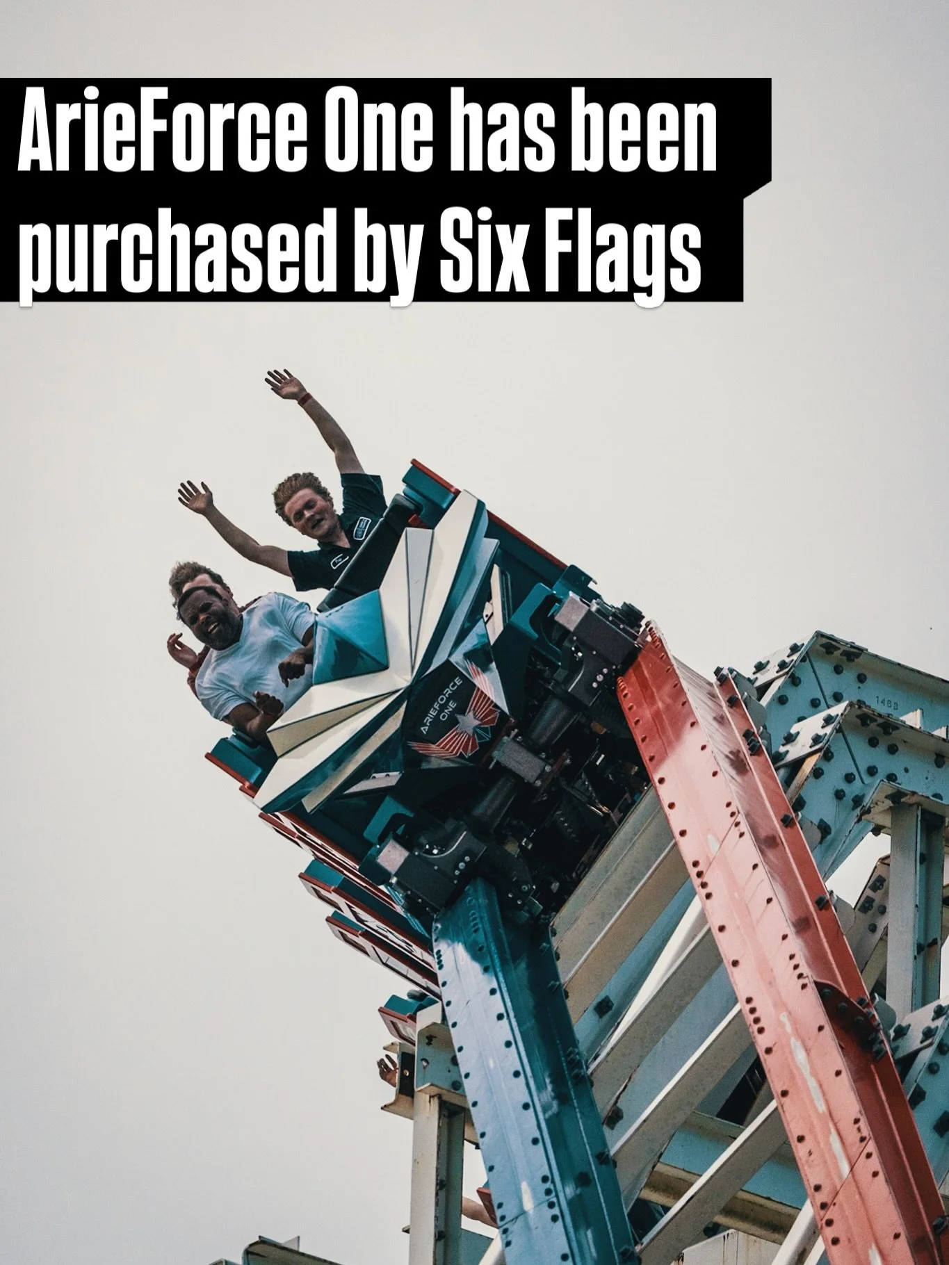 🚨 SIX FLAGS HAS ACQUIRED ARIEFORCE ONE 🚨 well it&rsquo;s official! After much speculation we now have news that one of the top coasters in the world has been saved! Do you think they will keep the name, and where will it go?! 
.
📍: @sixflags 
📸: 