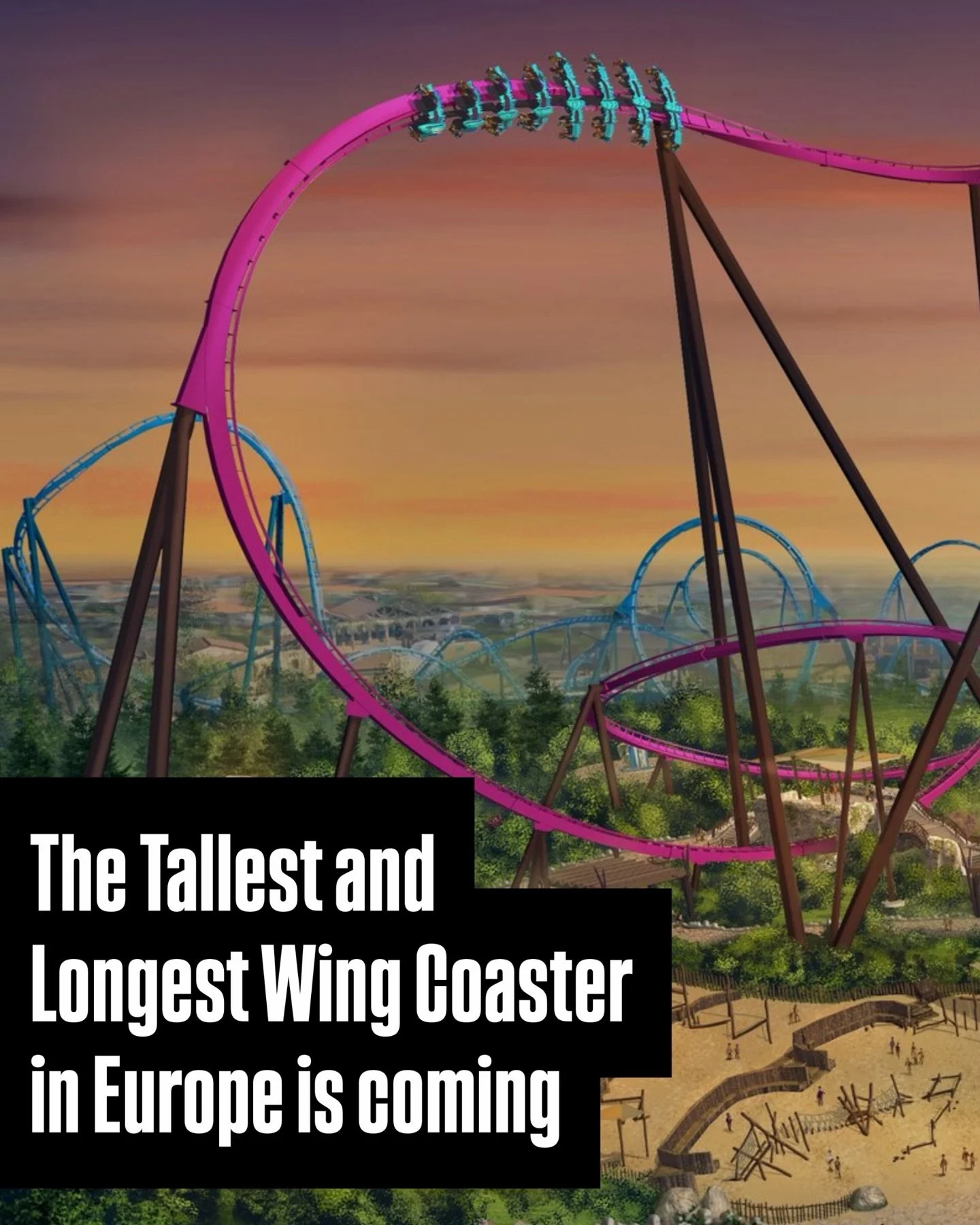 🚨 TALLEST AND LONGEST WING COASTER REVEALED 🚨 Rokan is coming to tower and SOAR the all new Volana zone! Guests will fly over 200ft before a massive wing over drop that maxes out at over 70mph through an incredible looking layout full of both airti