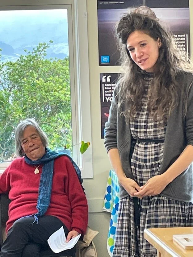 Mihi whakatau at Broad Bay School