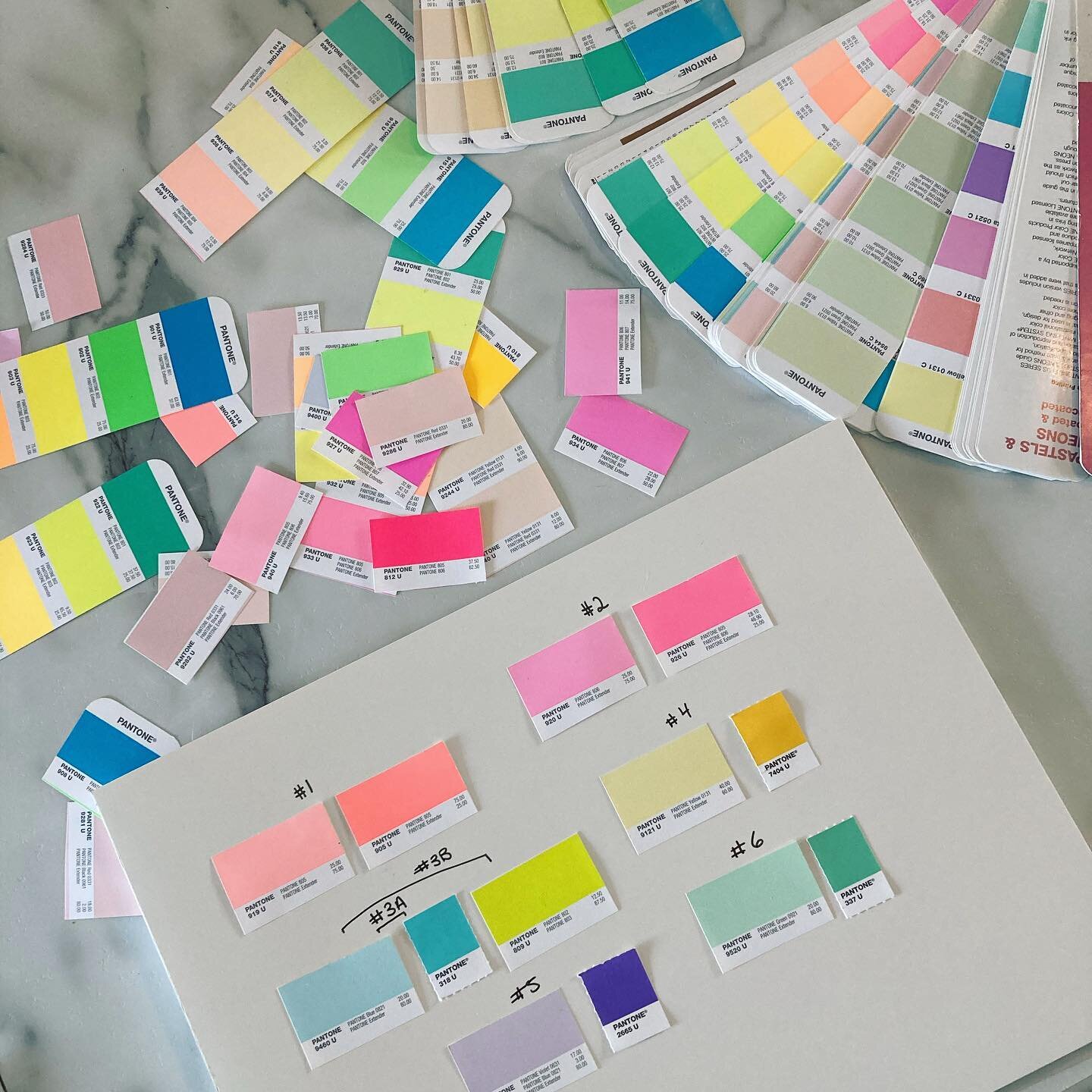 TRUE COLOURS TUESDAY - A movement I'm hoping to create for you all to share an anecdote about your work or yourself. Here is my first:⁣
⁣
When I launched Kryptonie in 2013, I decided to buy my first Pantone fan deck as an investment in myself and the