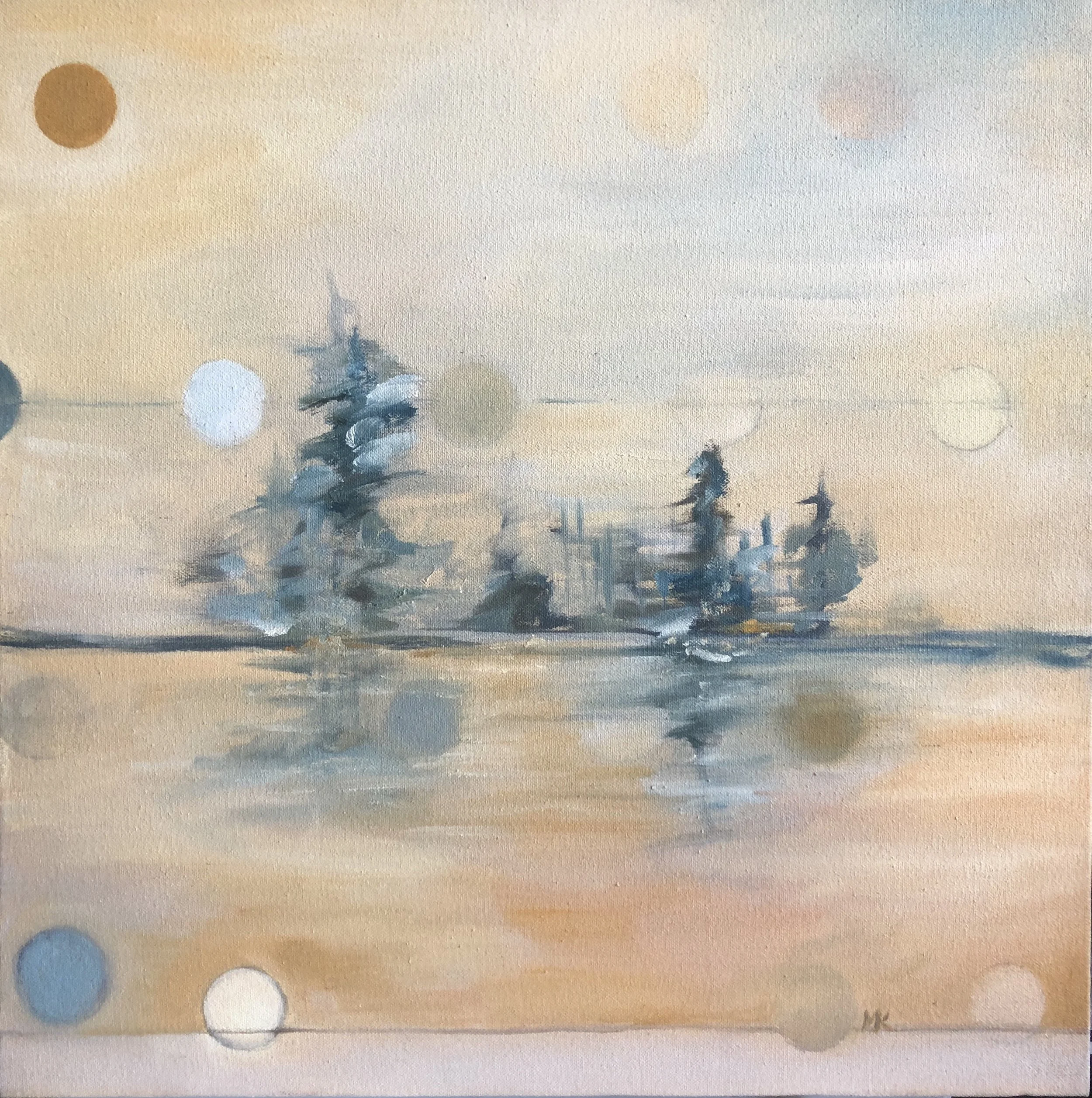  oil on canvas. 18x18” 