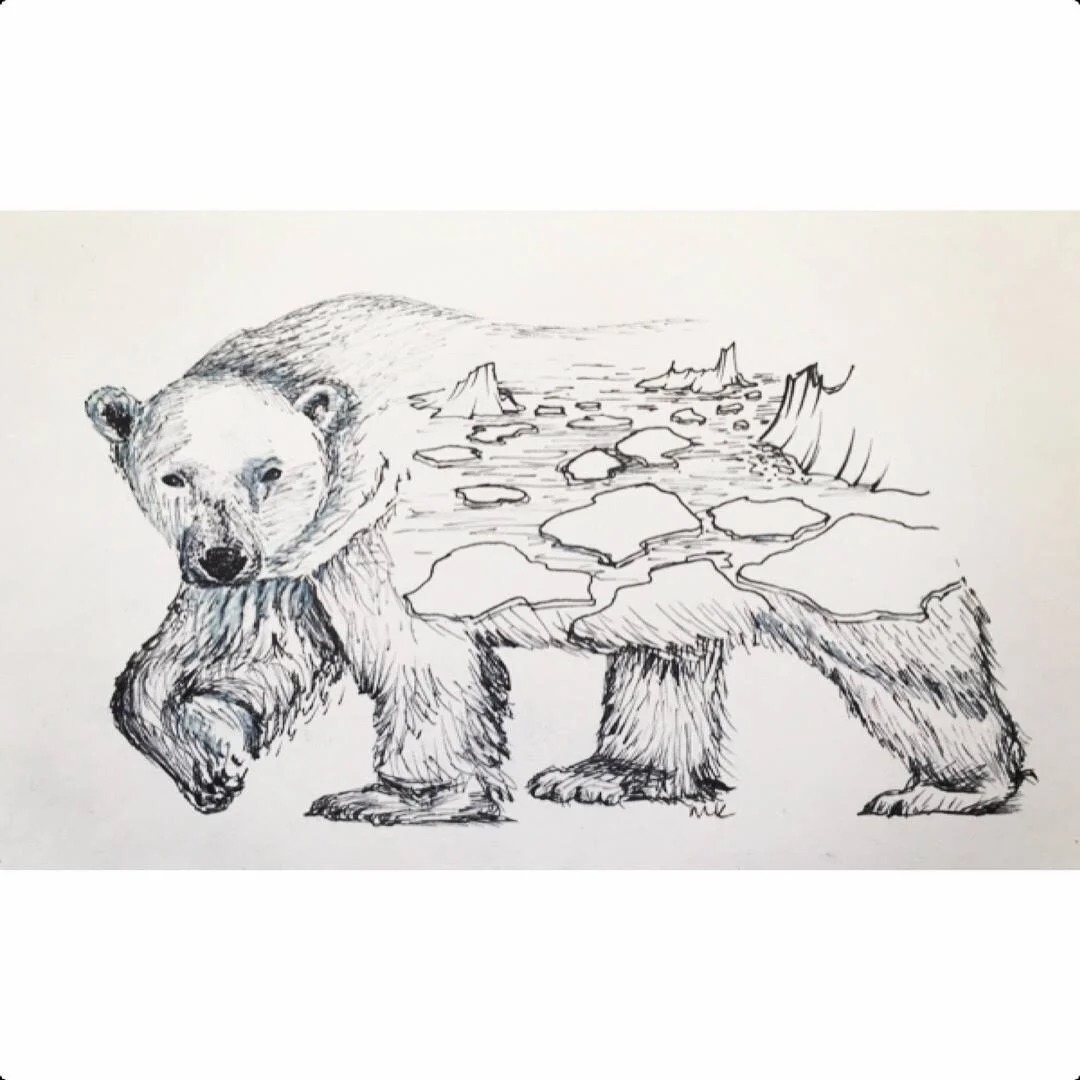  ink on paper  5 x 7” 