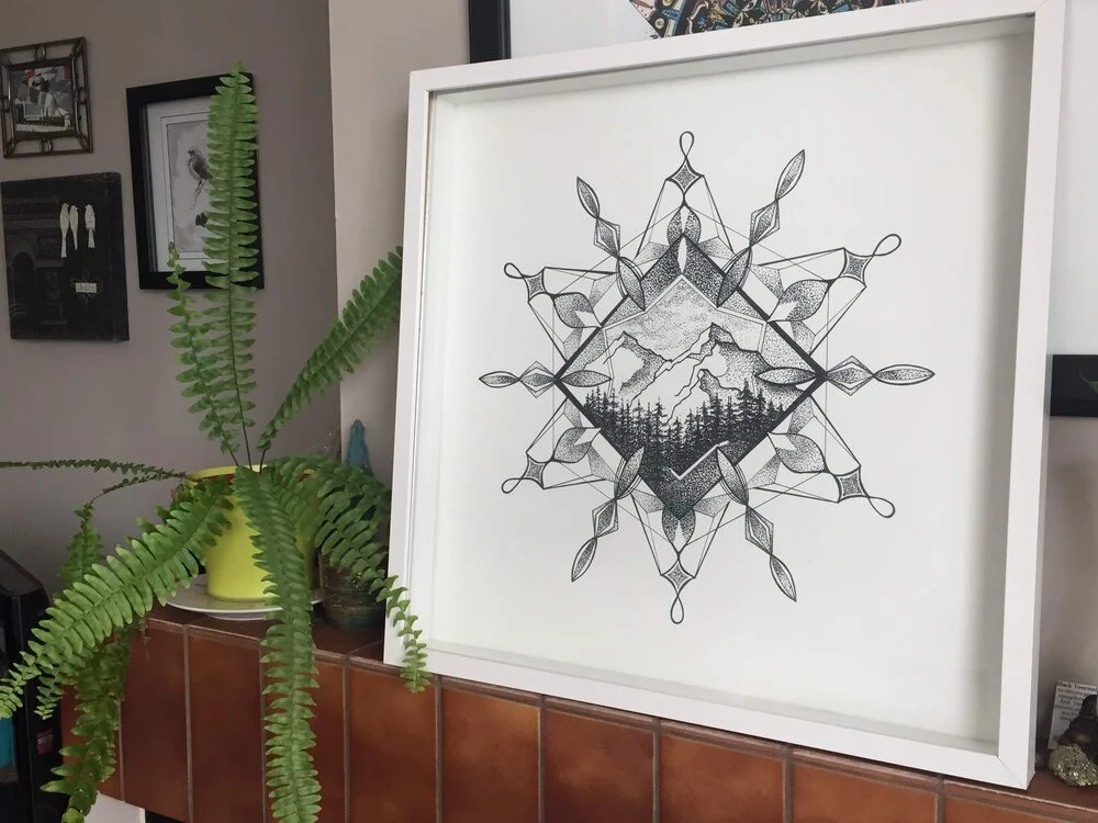 mountain manadala on the mantle.jpeg