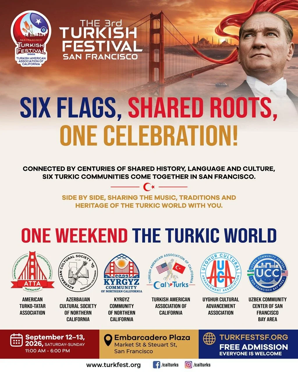UCCSFBA Participated in Annual Turkic Cultural Festival in San Francisco, CA 2026