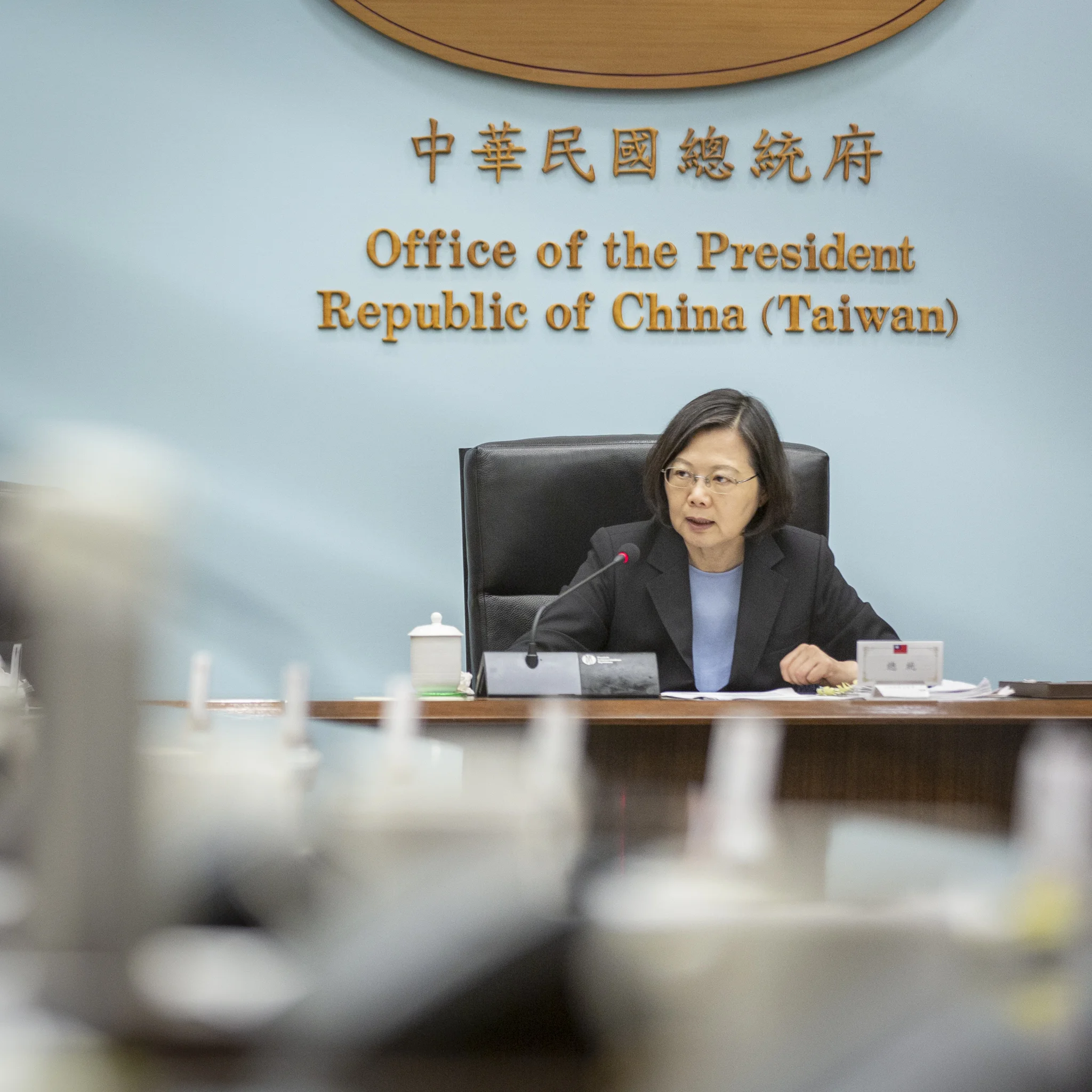 總統蔡英文積極爭取連任。圖片來源:Taiwan Presidential Office/Flickr