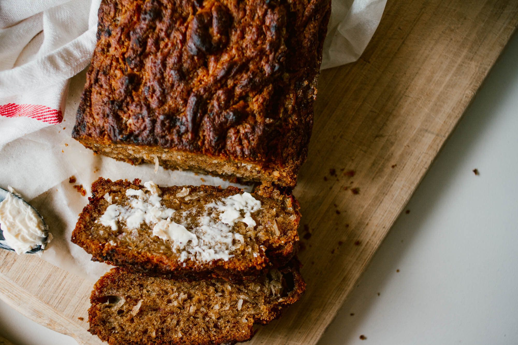 caramelised banana bread. 