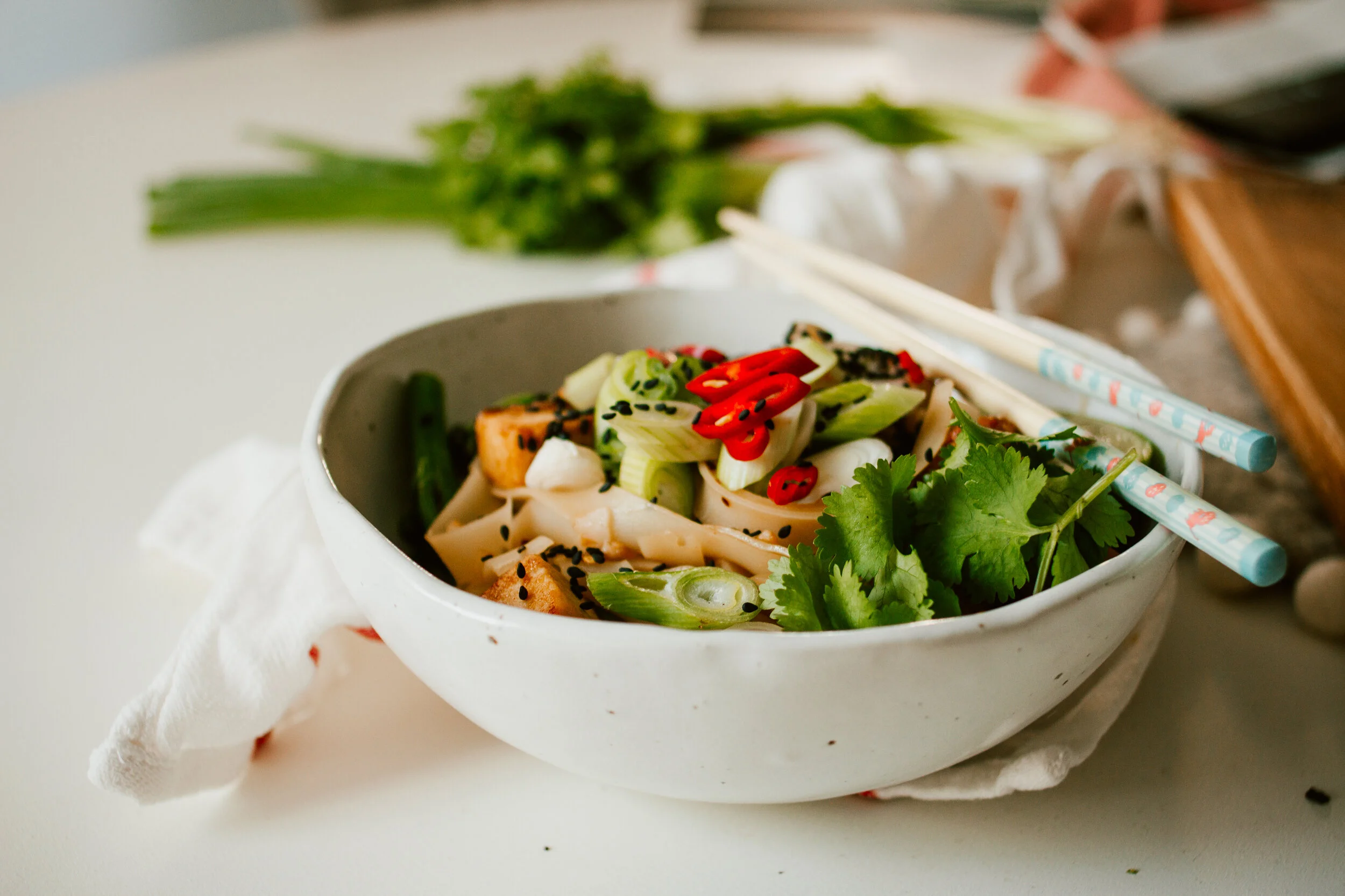 chilli garlic noodles.