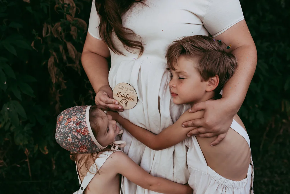 Rainbow baby announcement