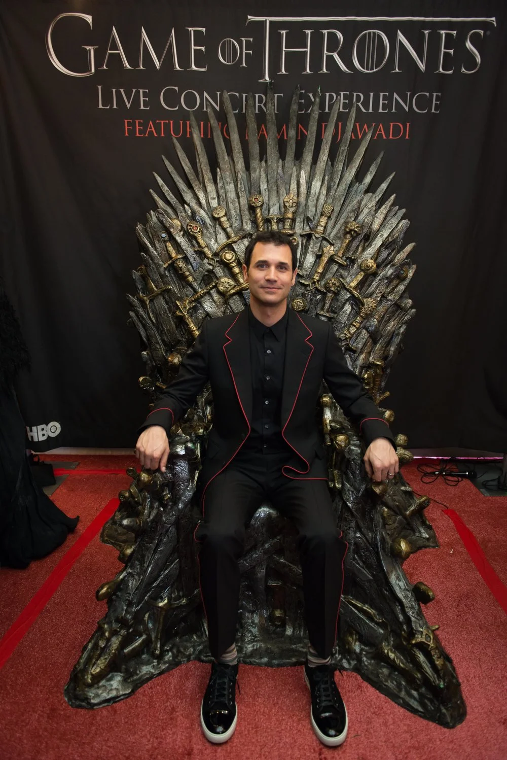Ramin Djawadi is actually on the Iron Throne here, guys. (Photo: Andrés Jiménez)
