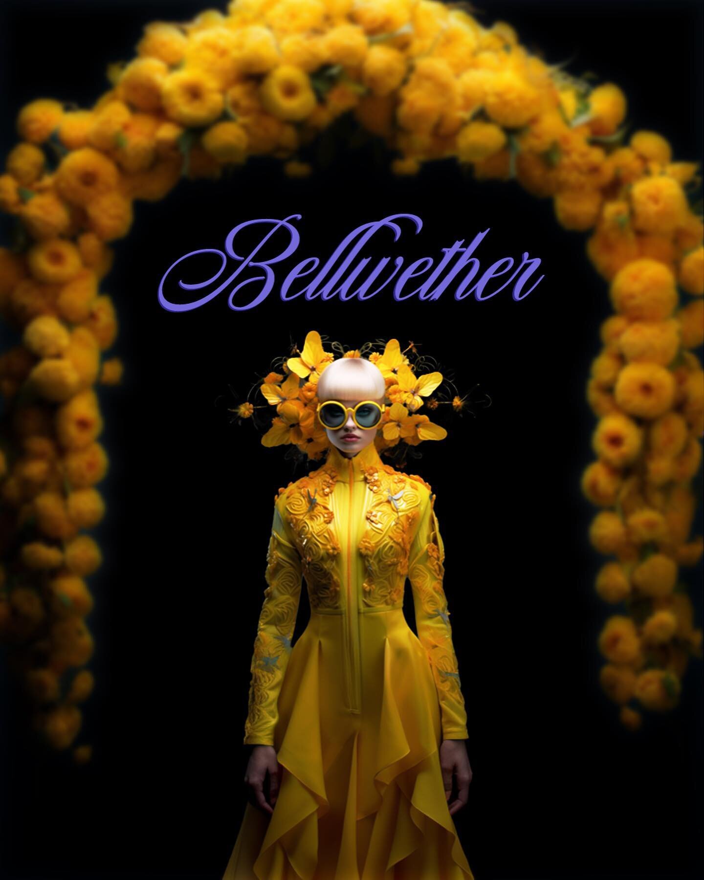 Bellwether: refers to someone or something that leads others or shows what will happen in the future&mdash;in other words, a leader or a trendsetter.

Goofed around with these, still trying my best to do a daily creative exercise with the word of the