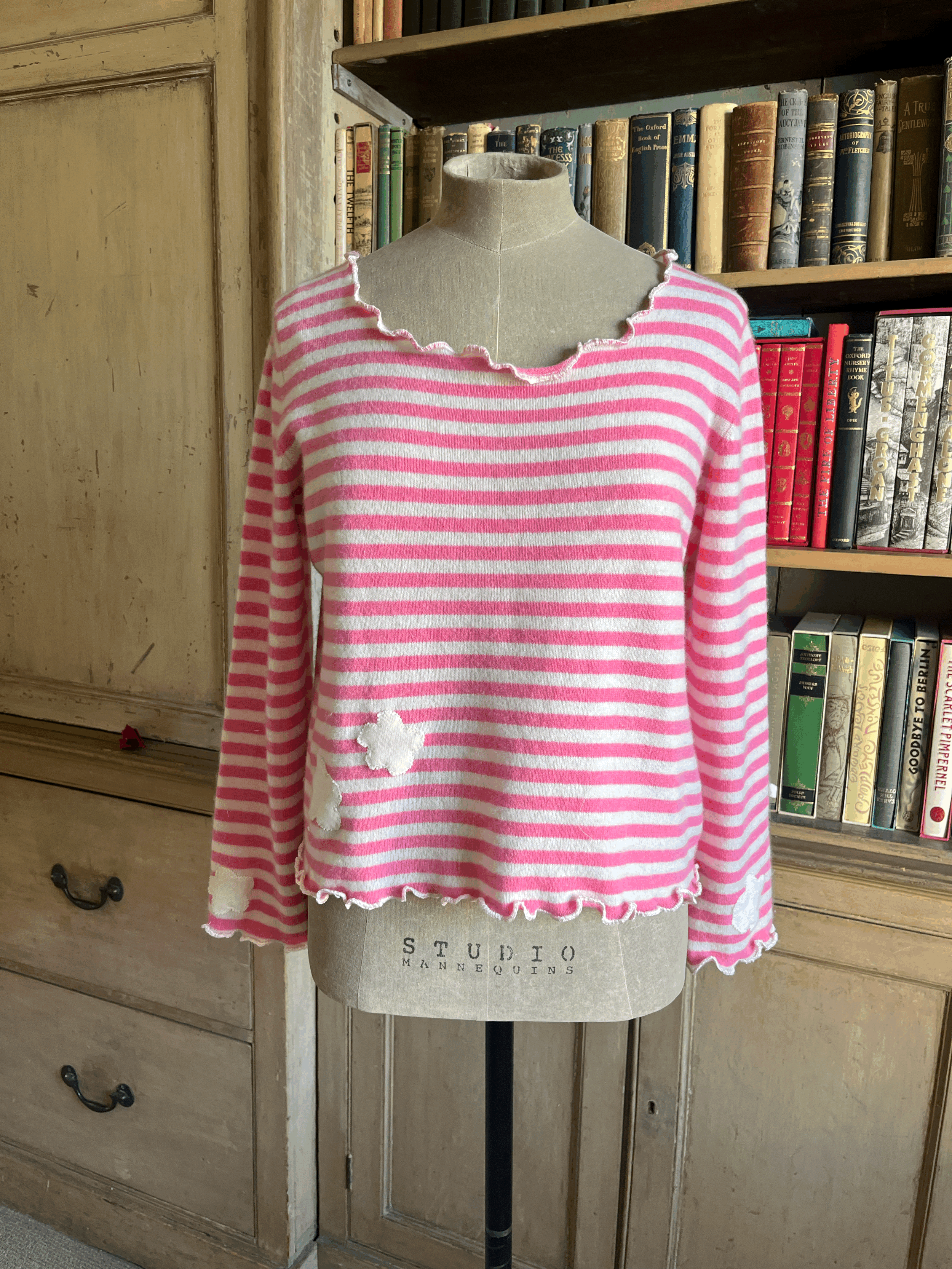 Candy Stripe Cashmere Jersey