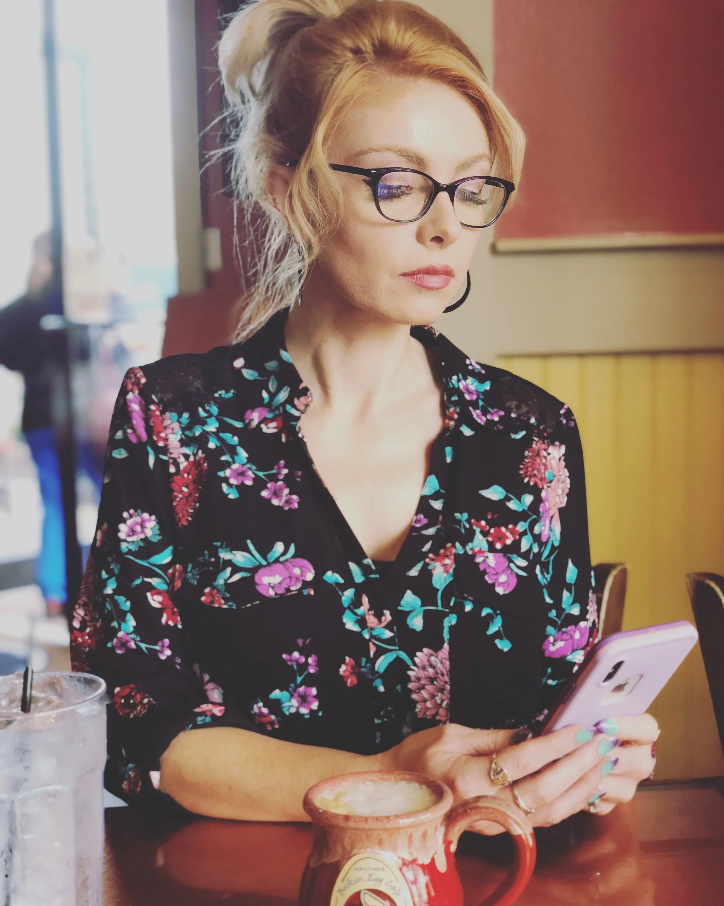 On the interview and her cellphone kept ringing...