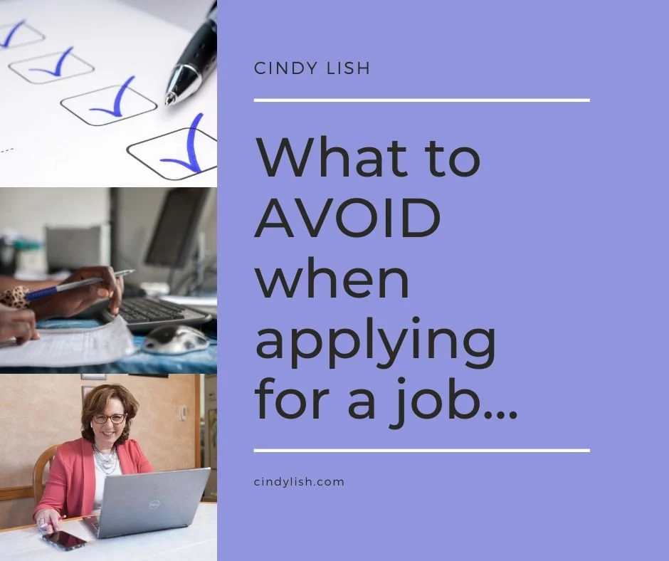 What to Avoid when Applying for a Job