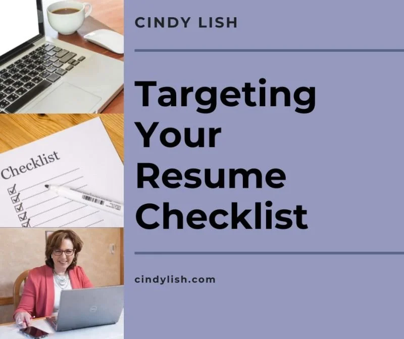 Targeting Your Resume Checklist