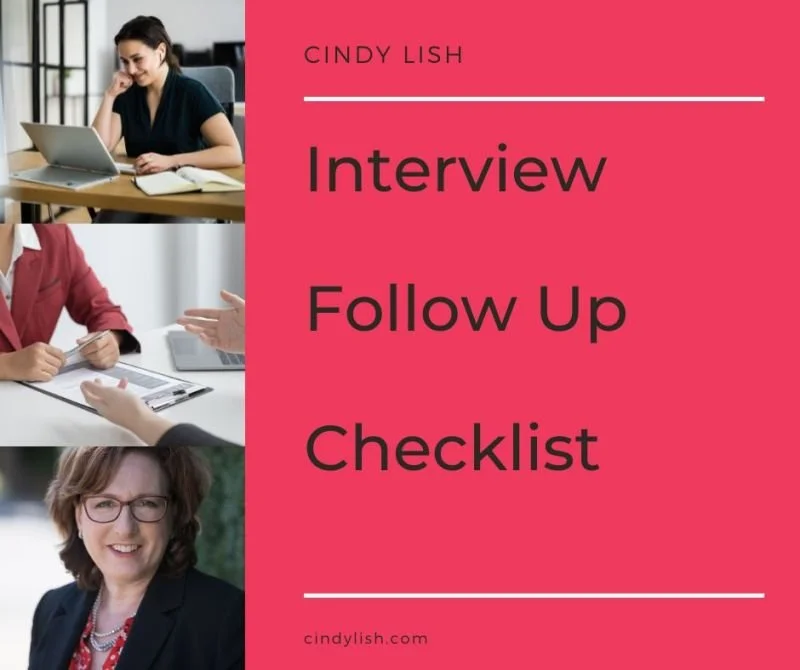 Interview Follow-Up Check List