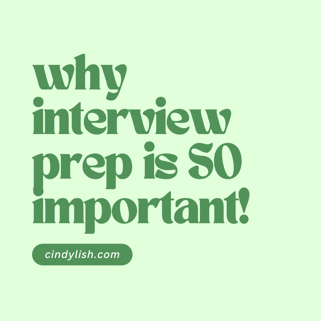 DON'T SKIP Interview Prep!!