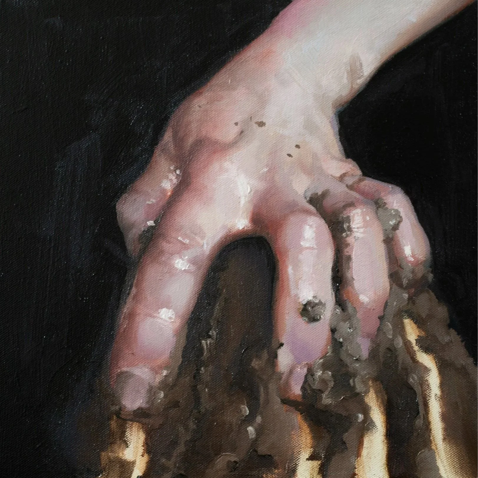 "An Talamh" 30x30cm, Oil on Canvas