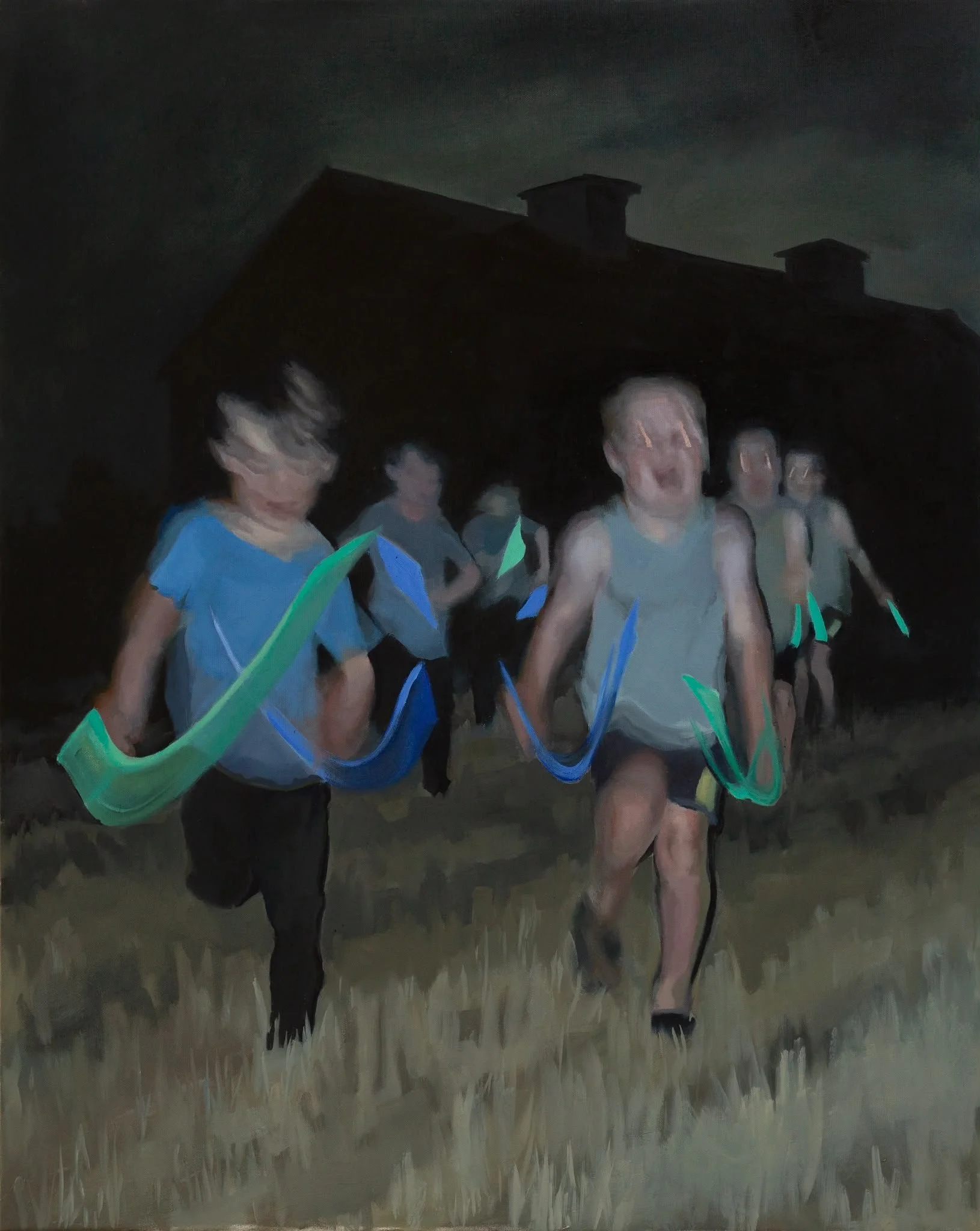 "The Race" 100x80cm, Oil on Canvas