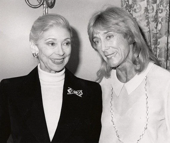 Gillian with Margot Fonteyn
