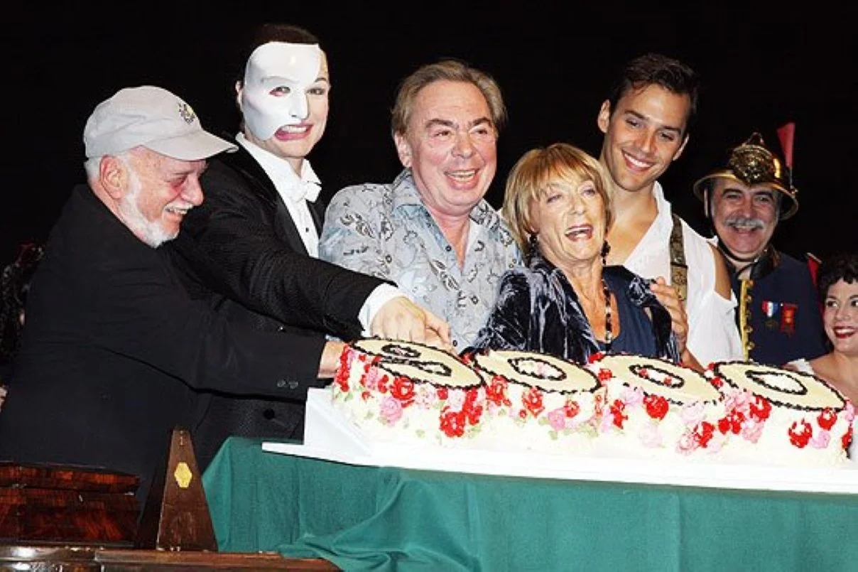 Celebrating Phantom of the Opera's 9,000th show on Broadway with Hal Prince and Andrew Lloyd Webber