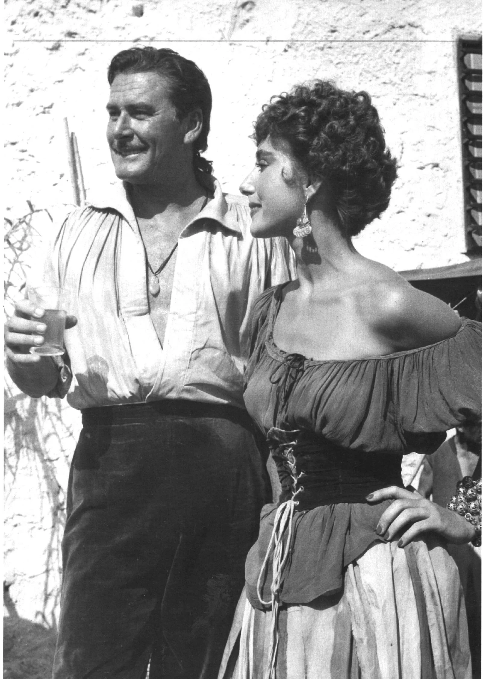With Errol Flynn in The Master of Ballantrae 1952