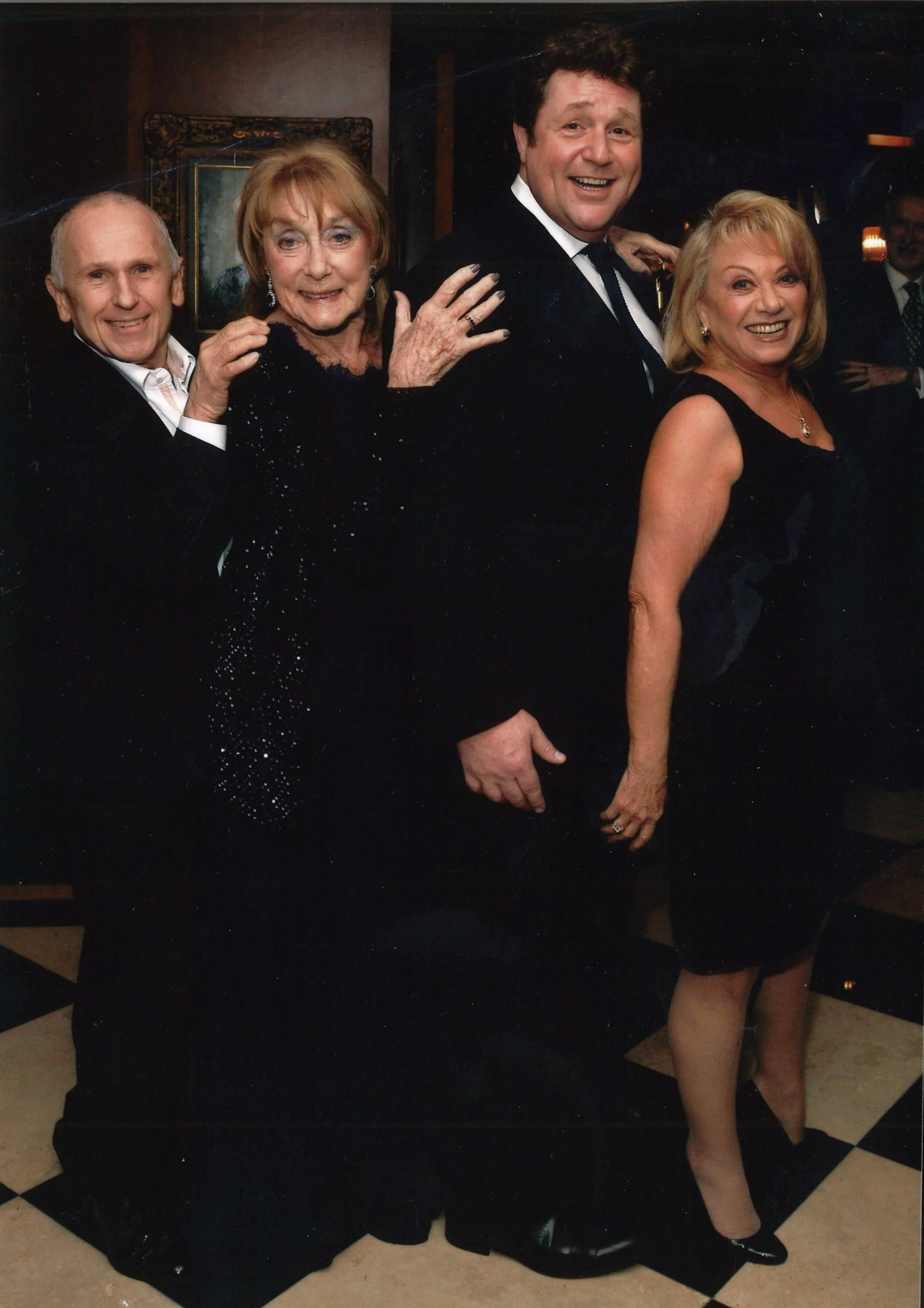 Wayne Sleep, Michael Ball and Elaine Paige celebrating Gillian's 90th birthday - 2006