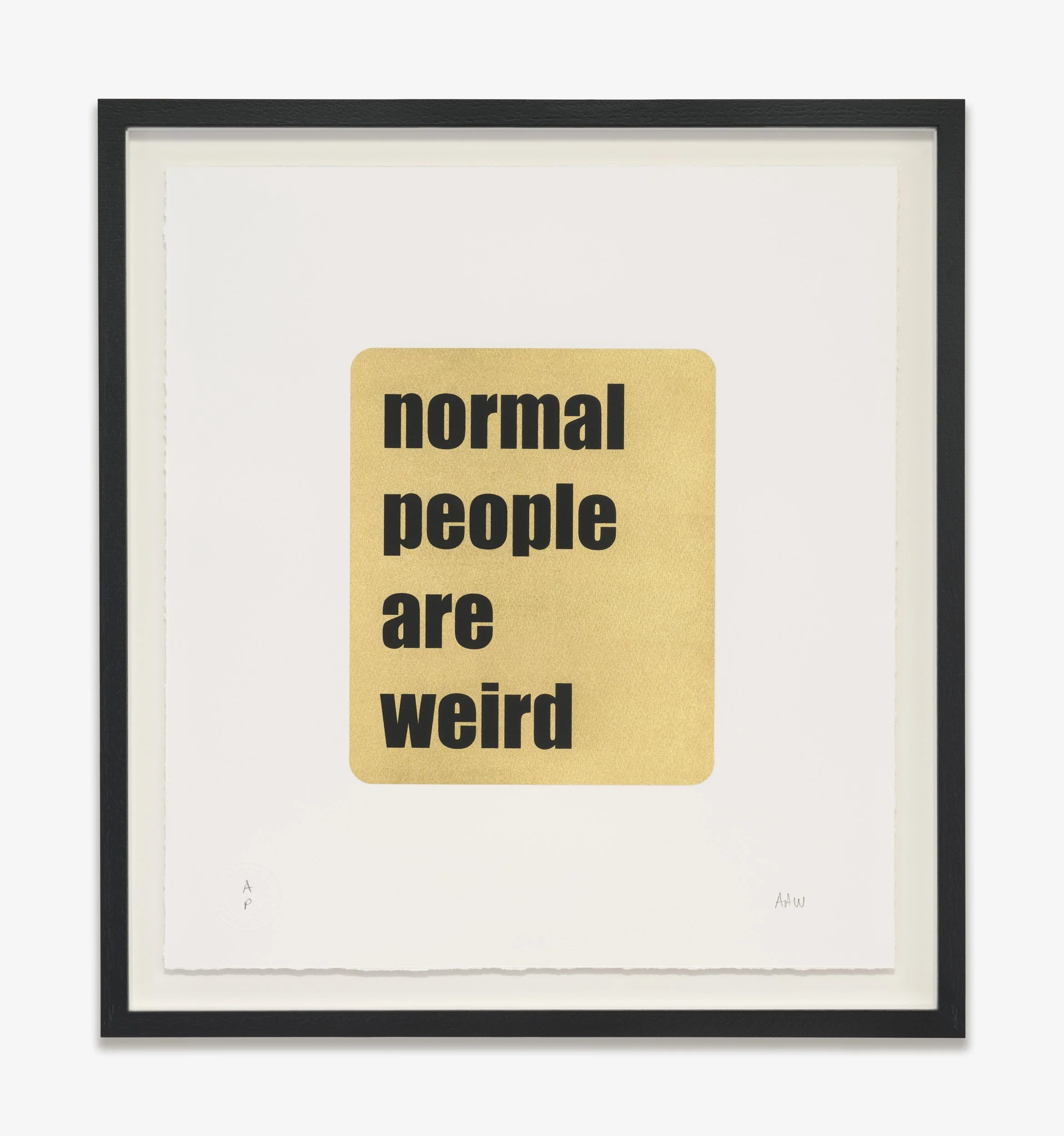 NORMAL PEOPLE ARE WEIRD - FRAMED.jpg