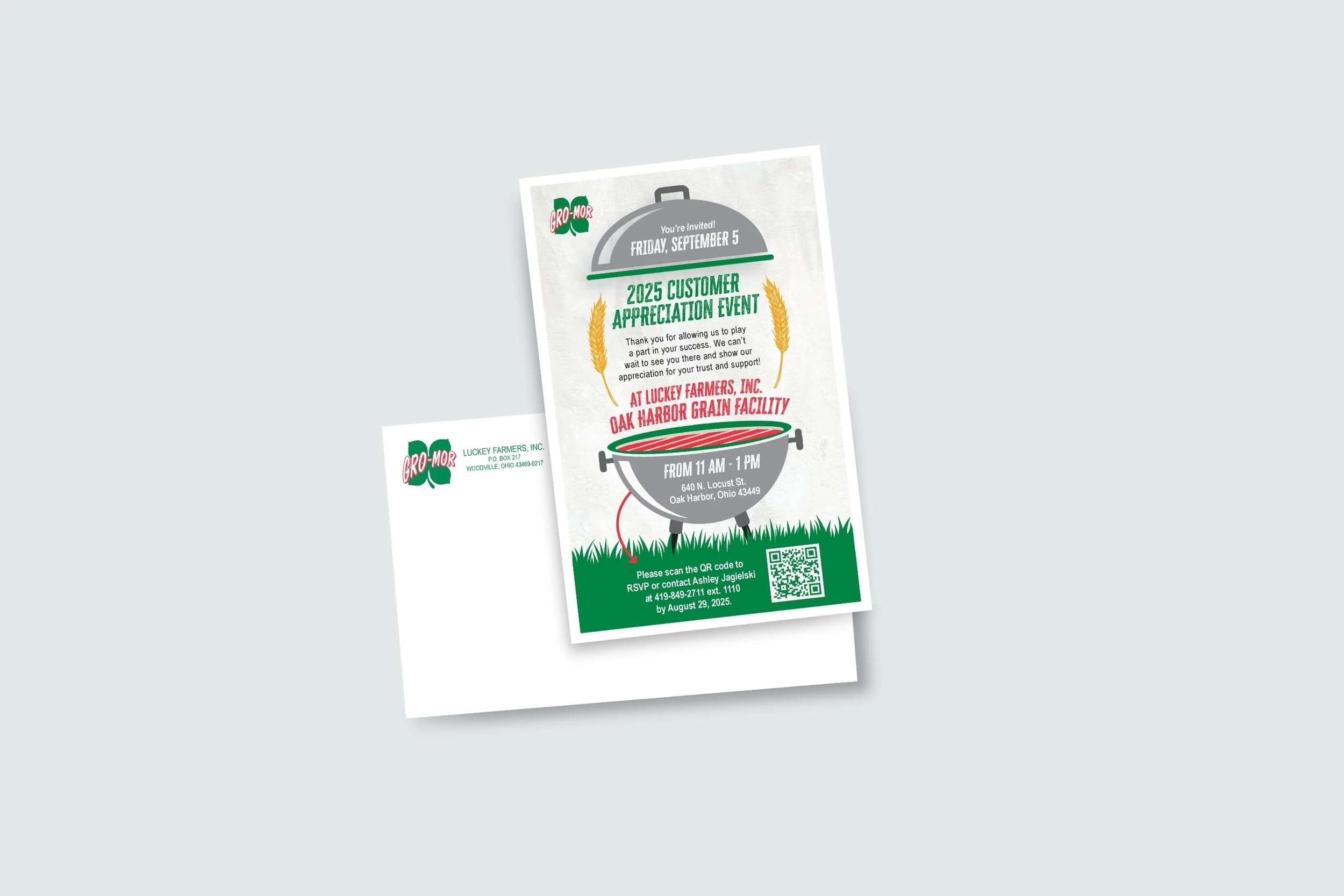  A customer appreciation postcard mailed to select location customers.  