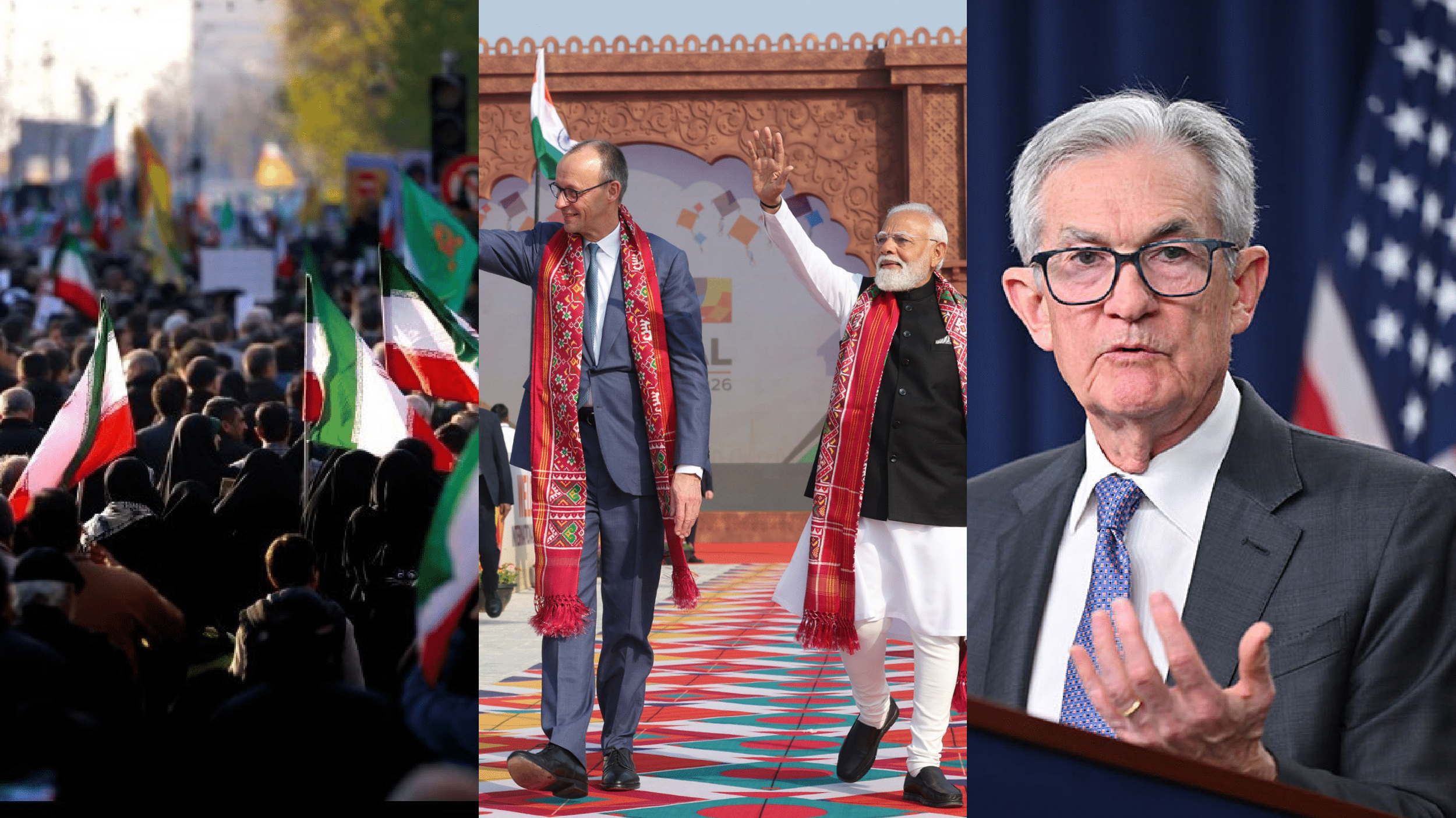 Season 2 Episode 2 : Iran Protests, Germany-India Ties, U.S. Fed Tensions