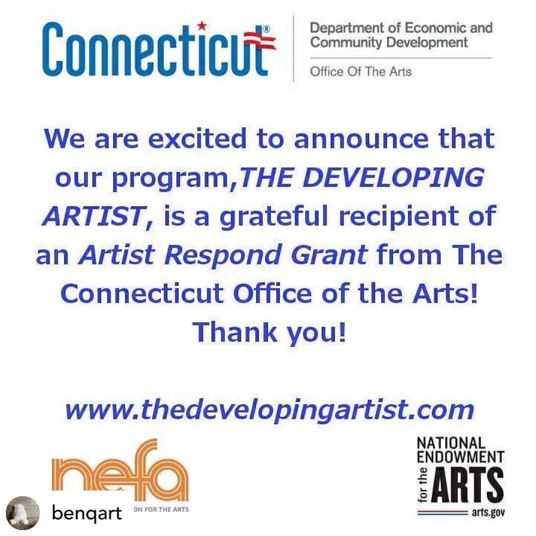 Posted @withregram &bull; @benqart We are proud recipients of The Artist Respond Grant from The CT Office of the Arts (COA)! @ctofficeofthearts

#TheArtistRespondGrant from The Connecticut Office of the Arts will support the #DevelopingArtistProgram 